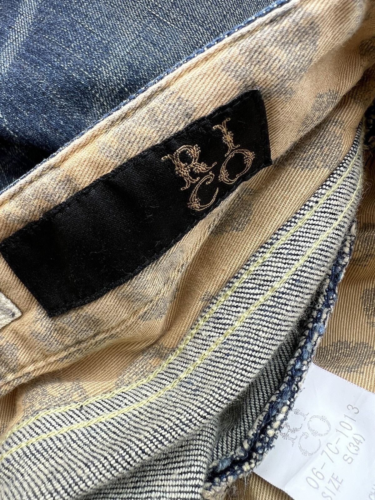 20471120 RICO Japan Fade Blue Denim Bootcut Jeans Size US 29 - 20 Thumbnail
