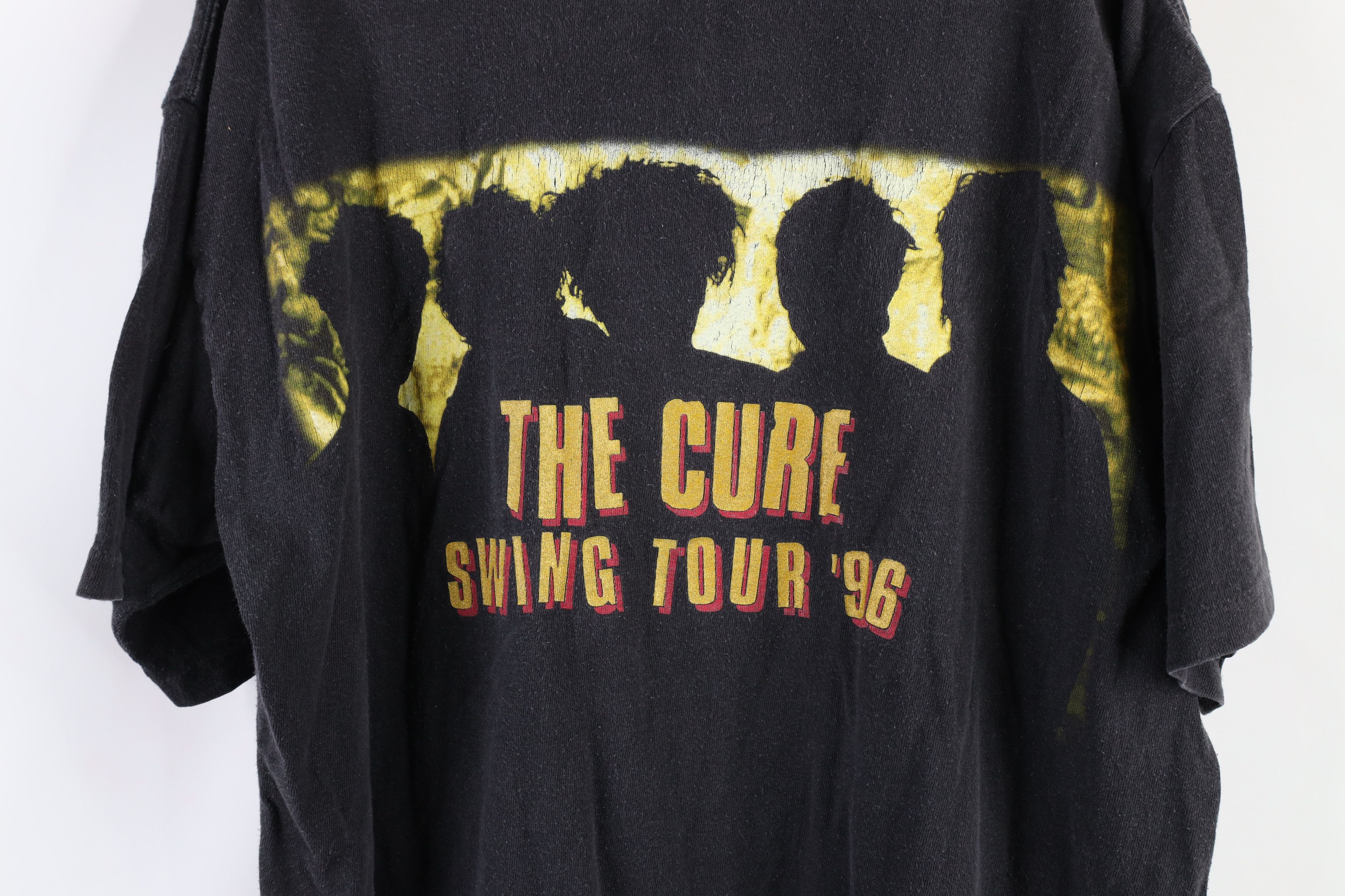 Vintage Vintage 90s 1996 Swing Tour The Cure Band T-Shirt Black USA Size US L / EU 52-54 / 3 - 7 Thumbnail