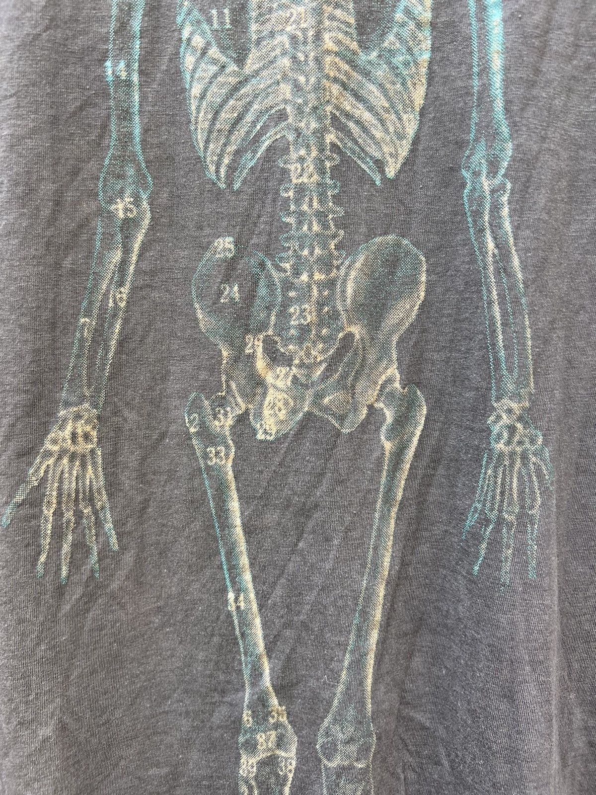 Vintage Vintage Coup D Etat Skeleton Xray Sun Faded Black t shirt Size US M / EU 48-50 / 2 - 16 Thumbnail