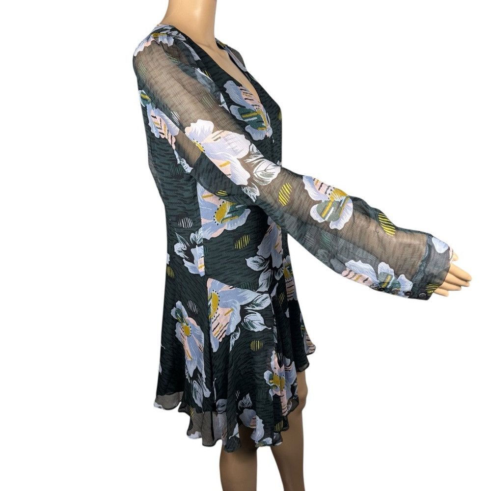 Joie NWT New $428 Joie Odilia Mini Silk Long Sleeve Dress Size 8 Size M / US 6-8 / IT 42-44 - 4 Thumbnail