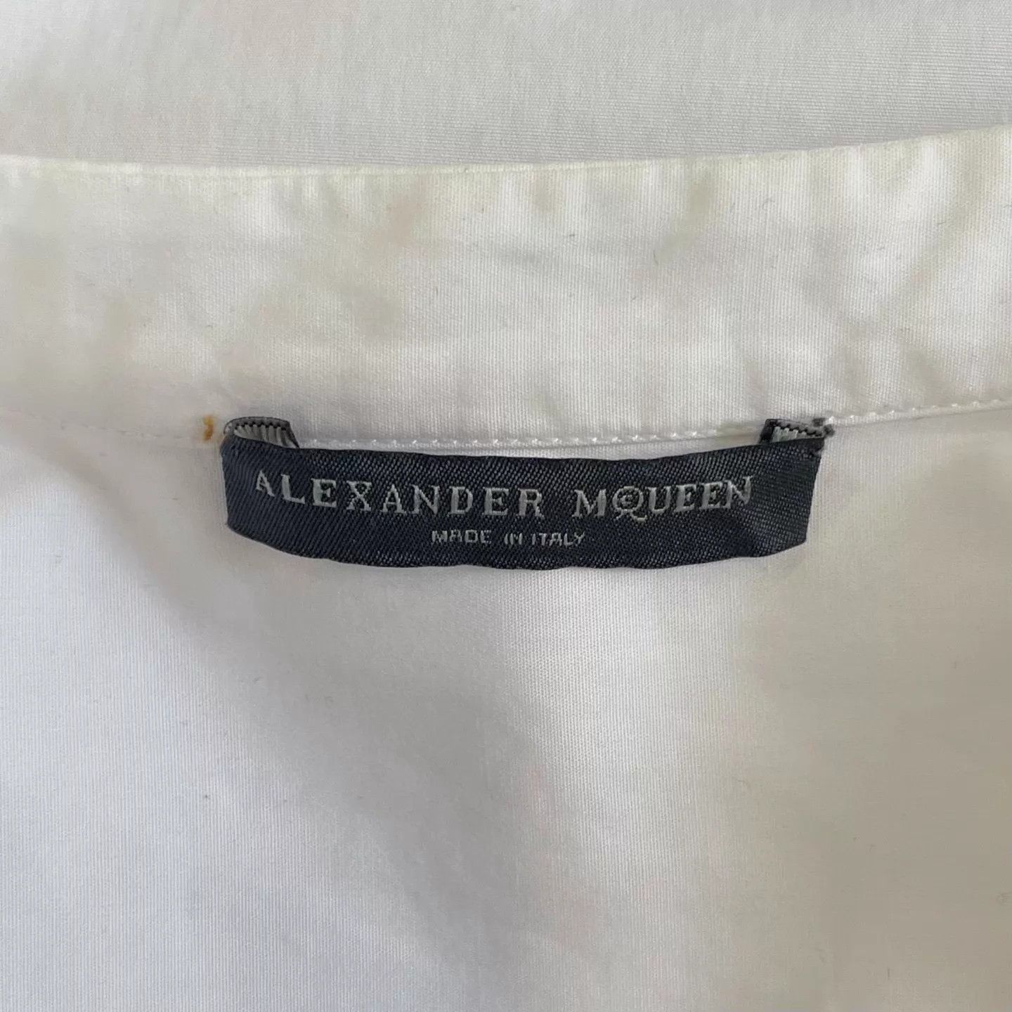 Alexander McQueen Alexander McQueen White Floral Embro Shirt 40 Size S / US 4 / IT 40 - 5 Thumbnail