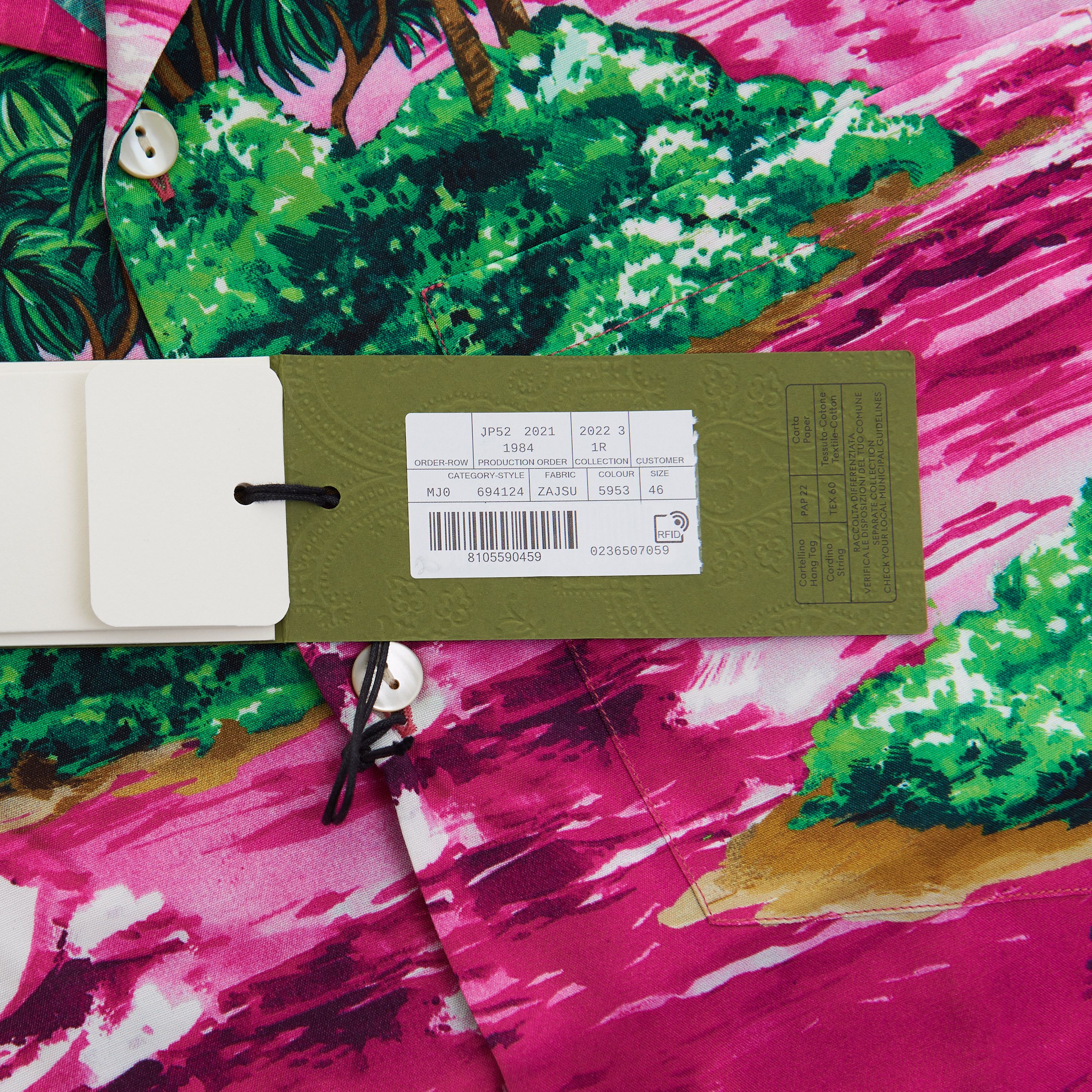 Gucci Multicolor Viscose Bowling Shirt With Island Print Size US S / EU 44-46 / 1 - 15 Thumbnail