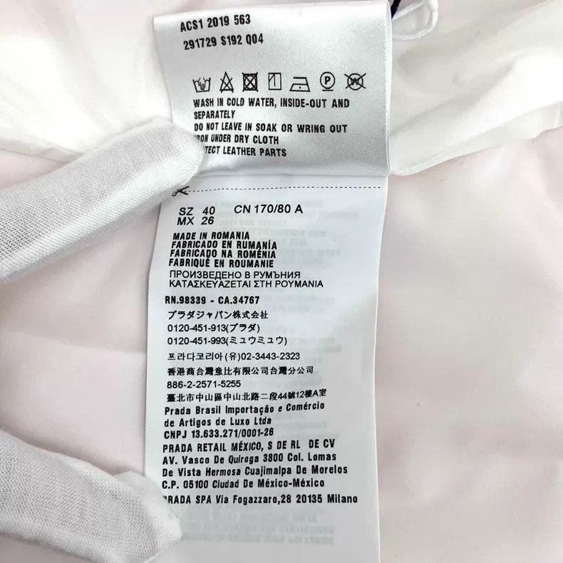Prada Prada Light pink stand-up collar zipper long-sleeved jacke Size XS / US 0-2 / IT 36-38 - 9 Thumbnail