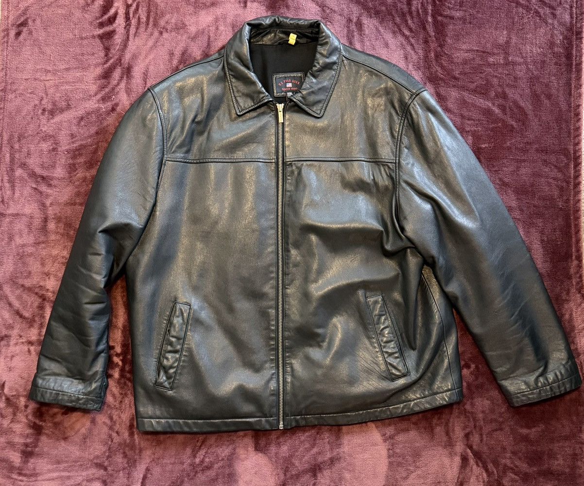 U.S. Polo Assn. Us Polo Assn Vintage Lether Jacket Size US XXL / EU 58 / 5 - 1 Thumbnail