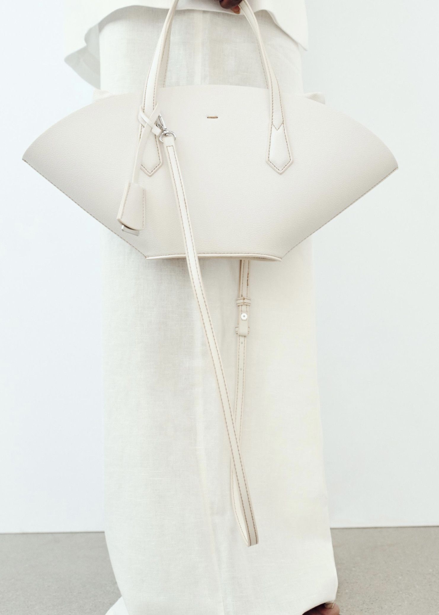 Zara Zara basket bag ECRU BNWT Size ONE SIZE - 5 Thumbnail
