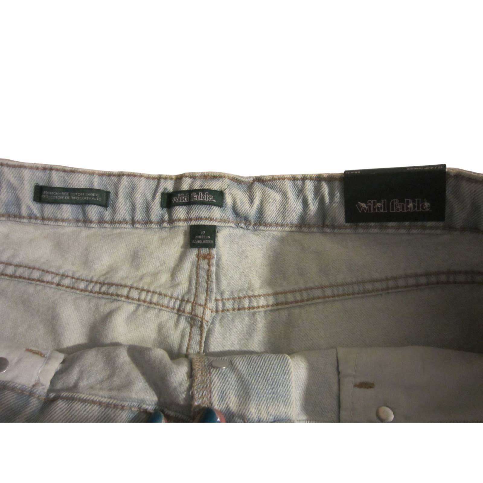 Other Wild Fable High-Rise Distressed Denim Cutoff Shorts 17 Size 37" - 7 Thumbnail