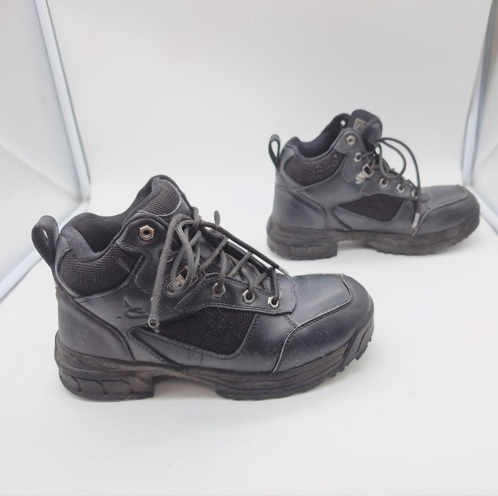 Ace Boot Co. Black Leather Unisex Work Boots M 7 W 8.5 Ace 69238 Voyager Size US 7 / EU 40 - 7 Thumbnail