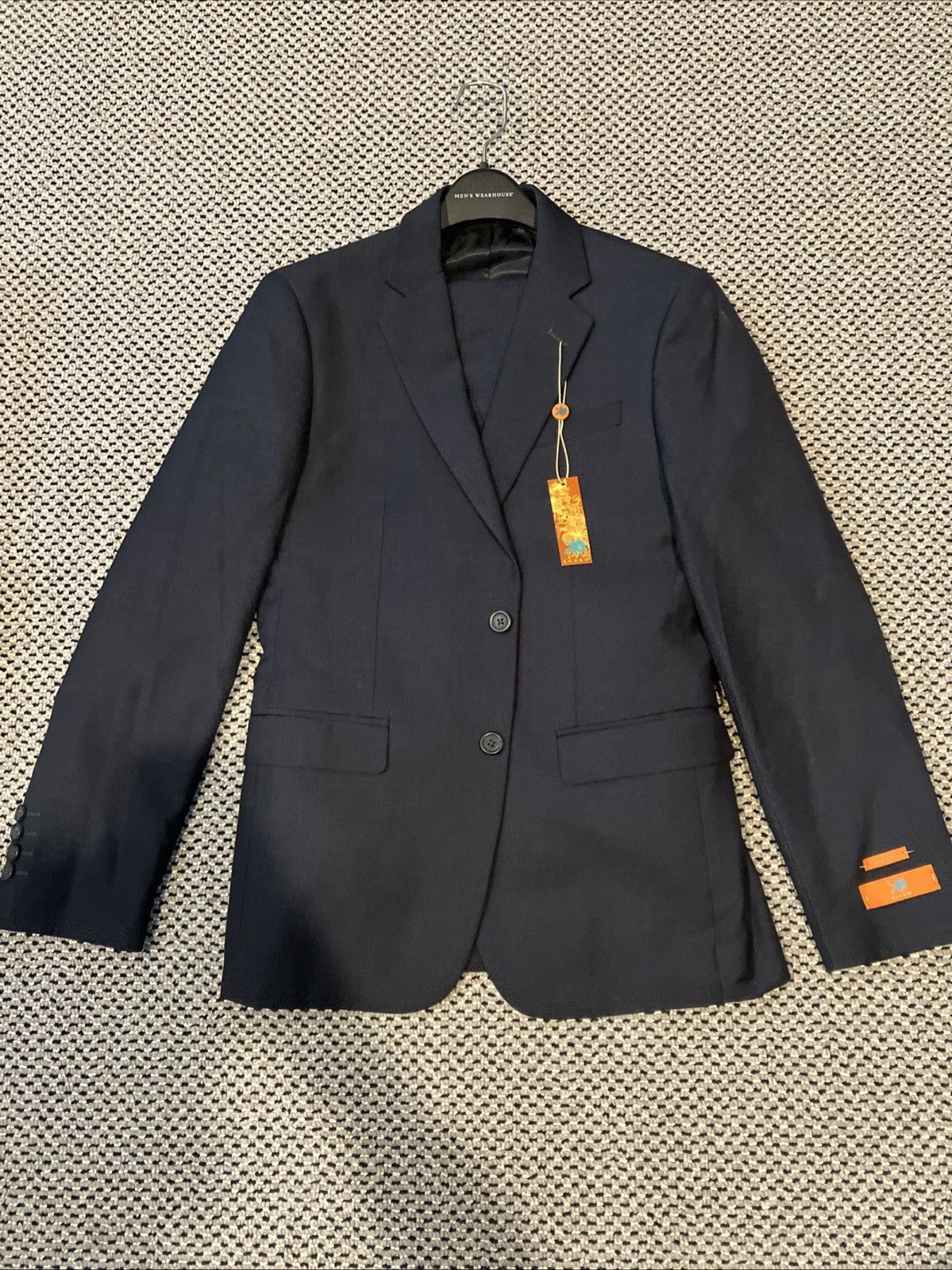 Egara Egara Men’s Two-Piece Suit Extreme Slim Fit 36S / 30W Size 36S - 1 Thumbnail
