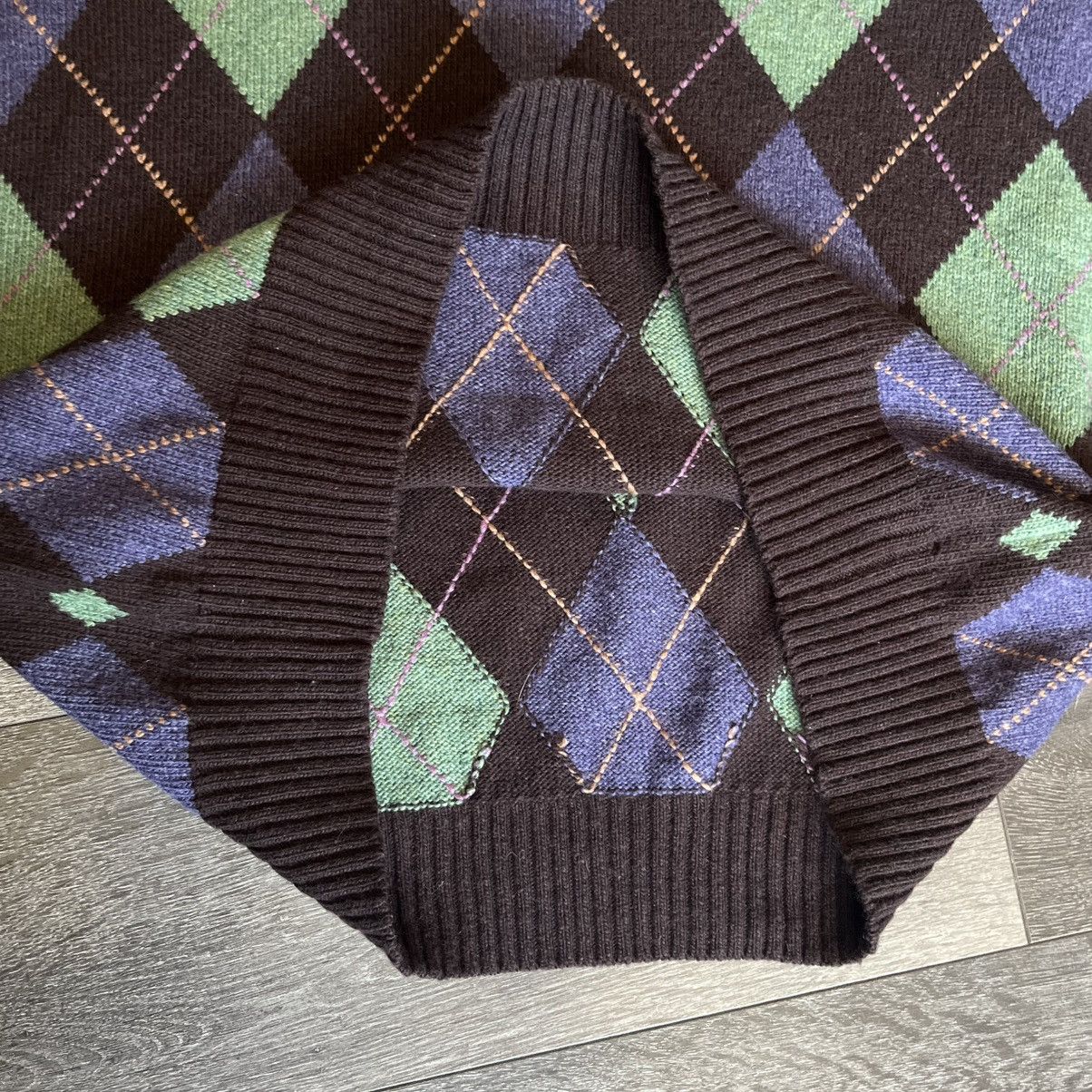 Polo Ralph Lauren Vintage 90s Polo Ralph Lauren Diamond Argyle V Neck Sweater Size US XL / EU 56 / 4 - 6 Thumbnail