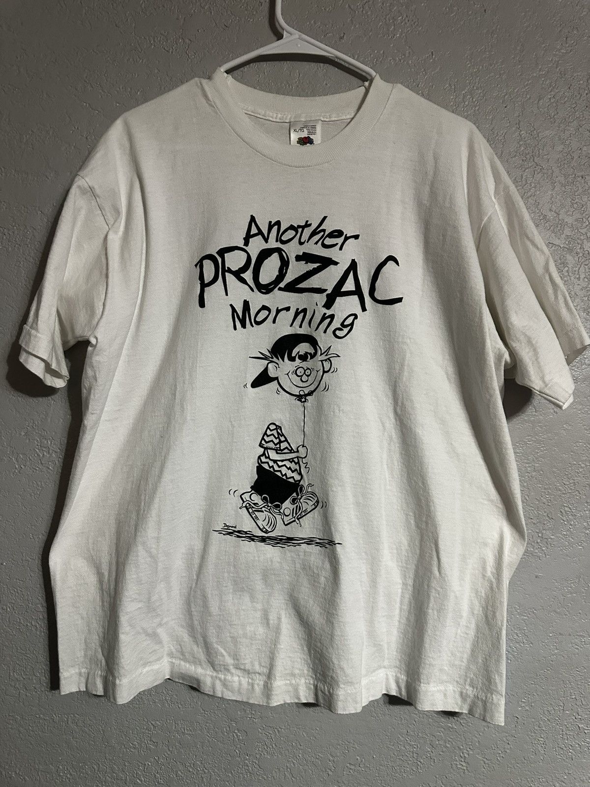 Other Vintage “Another Prozac Morning” Graphic Tee – 90s XL Size US XL / EU 56 / 4 - 1 Thumbnail