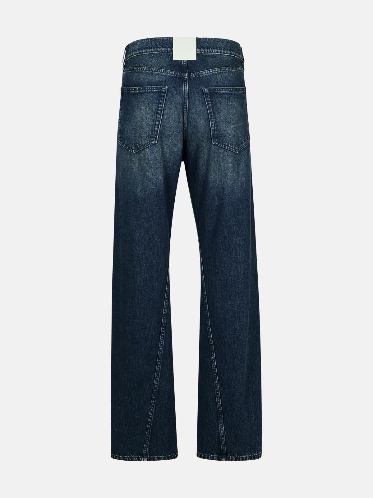 Lanvin o1s22i1n1024 Twisted Seams Jeans in Blue Size US 31 - 3 Thumbnail
