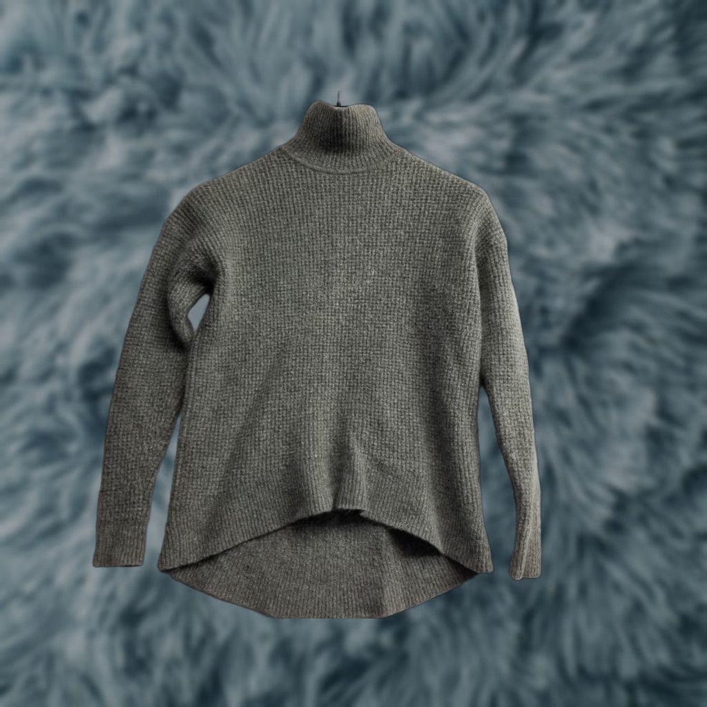 Madewell Madewell Sweater Womens S Gray Knit Mock Neck Merino Wool Blend Pullover Long Sleeve Casual Fall Winter Womens Size S / US 4 / IT 40 - 1 Thumbnail