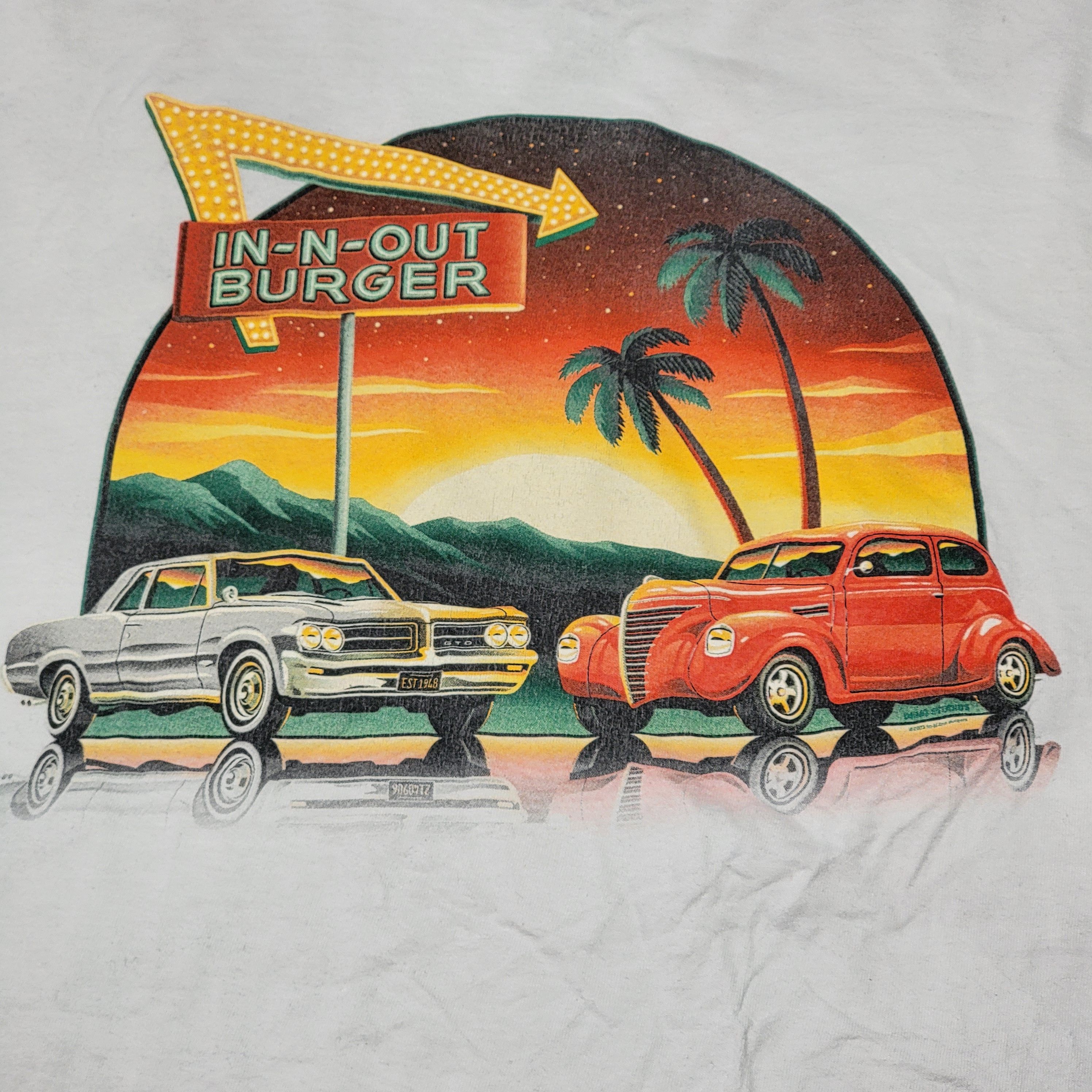 Other In-N-Out Burger SS White Unisex Tee Classic Cars - Size XXL Size US XXL / EU 58 / 5 - 2 Thumbnail