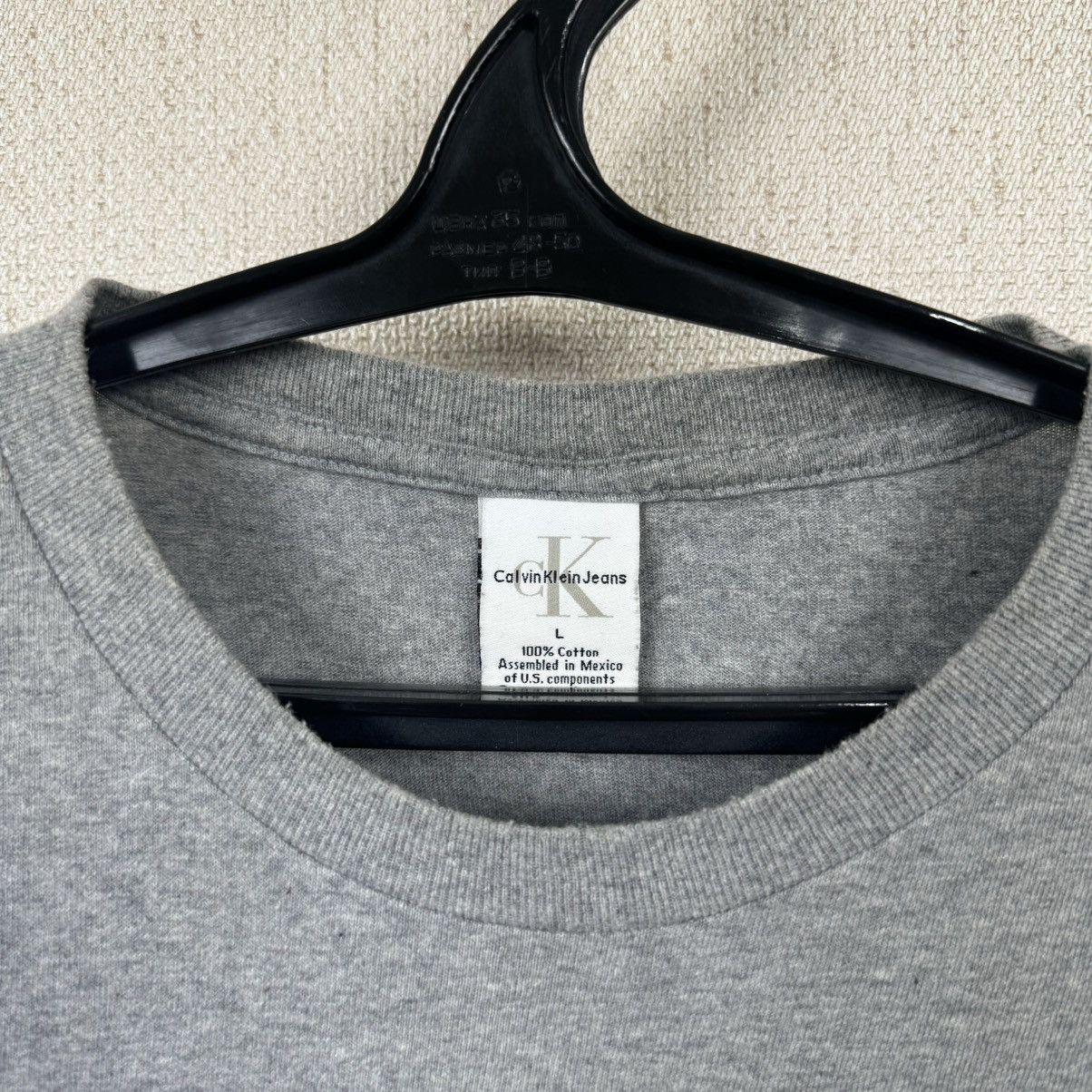 Calvin Klein × Vintage Vintage Calvin Klein T shirt Oversized Relaxed Gray Sz L Size US L / EU 52-54 / 3 - 11 Thumbnail