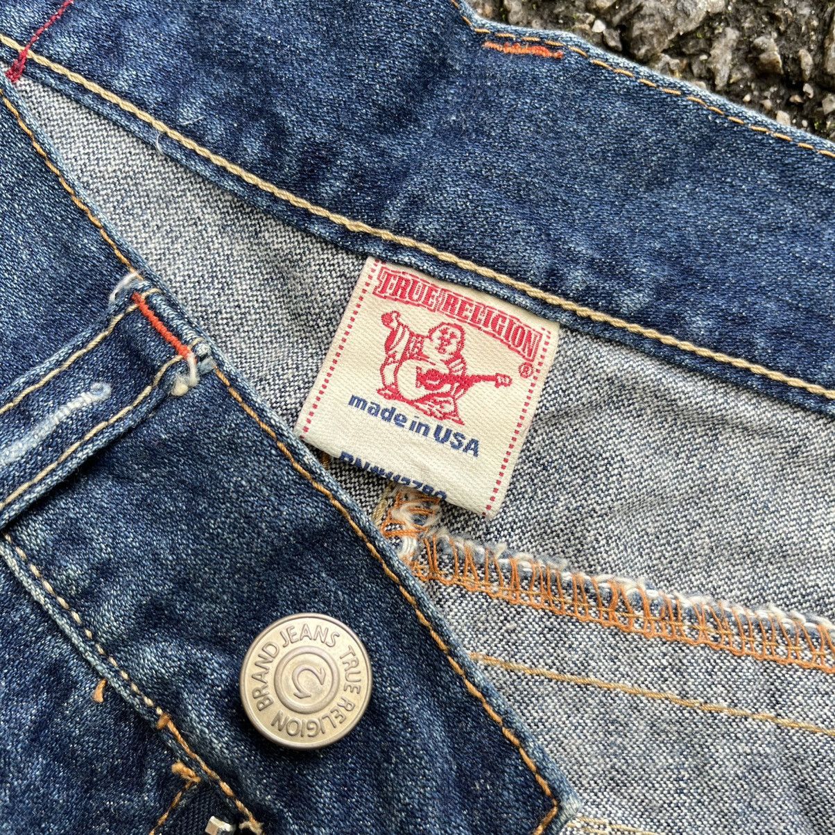 Tornado Mart True Religion Flare Jeans 803 Distressed Boot Cut Denim Punk Size US 33 - 8 Thumbnail