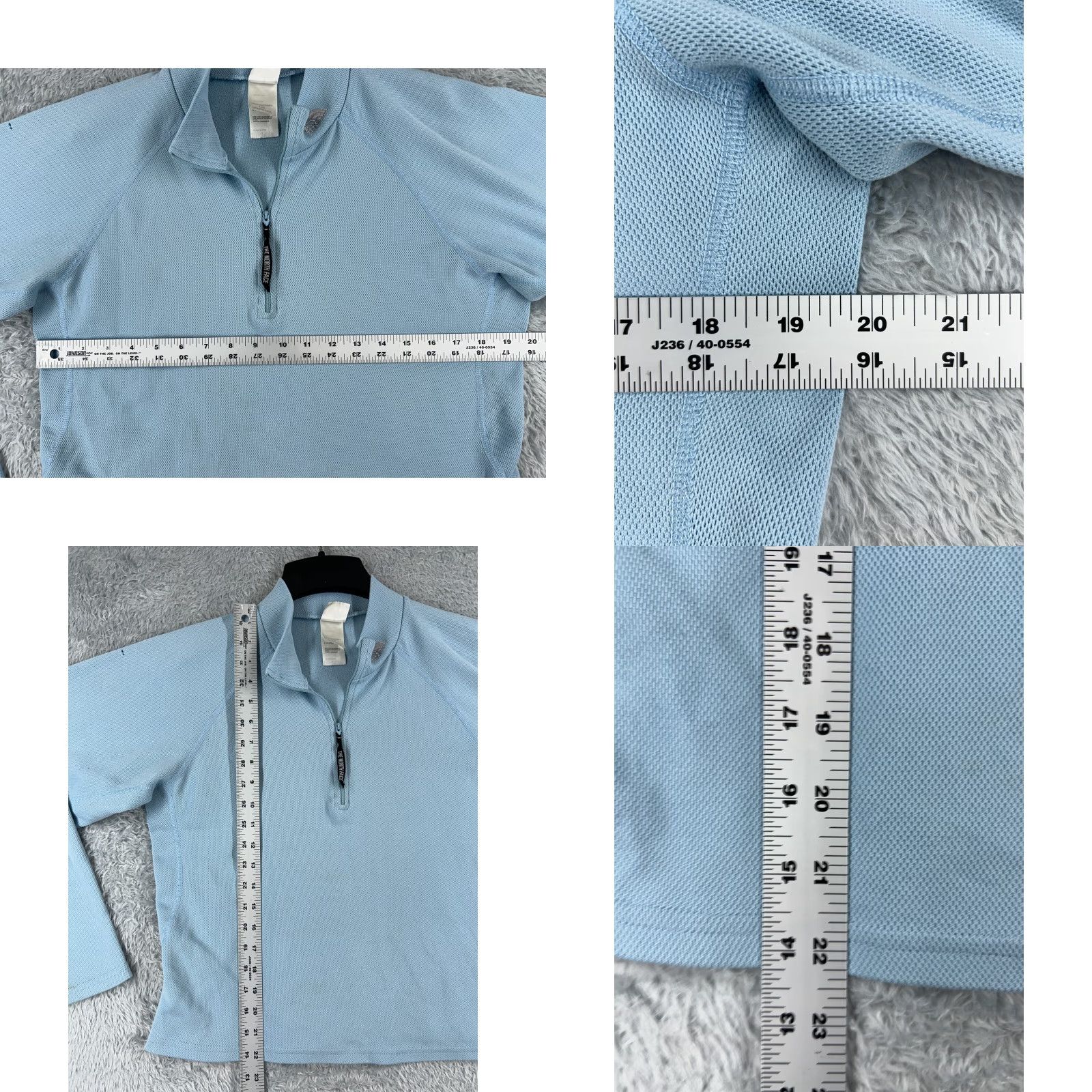 The North Face The North Face Shirt Women Large Blue Long Sleeve Crew Neck Polyester Pique Size L / US 10 / IT 46 - 8 Thumbnail