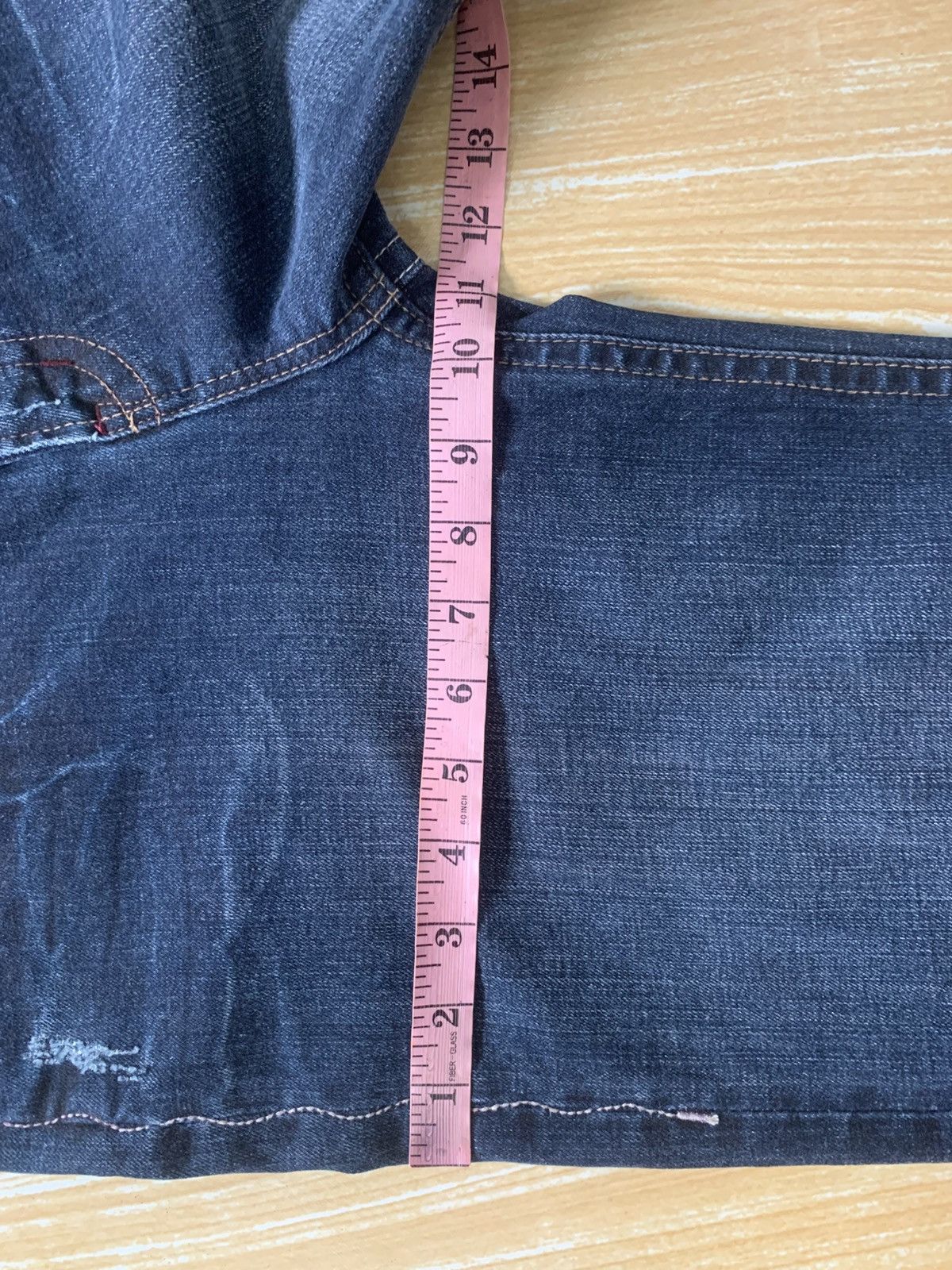Japanese Brand Rare Maxia Low Rise Super Flare Jeans Pants Distressed Style Size US 27 - 23 Thumbnail