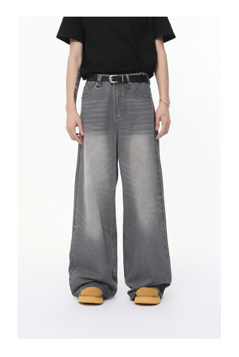 Men's loose straight-leg versatile cleanfit flared jeans