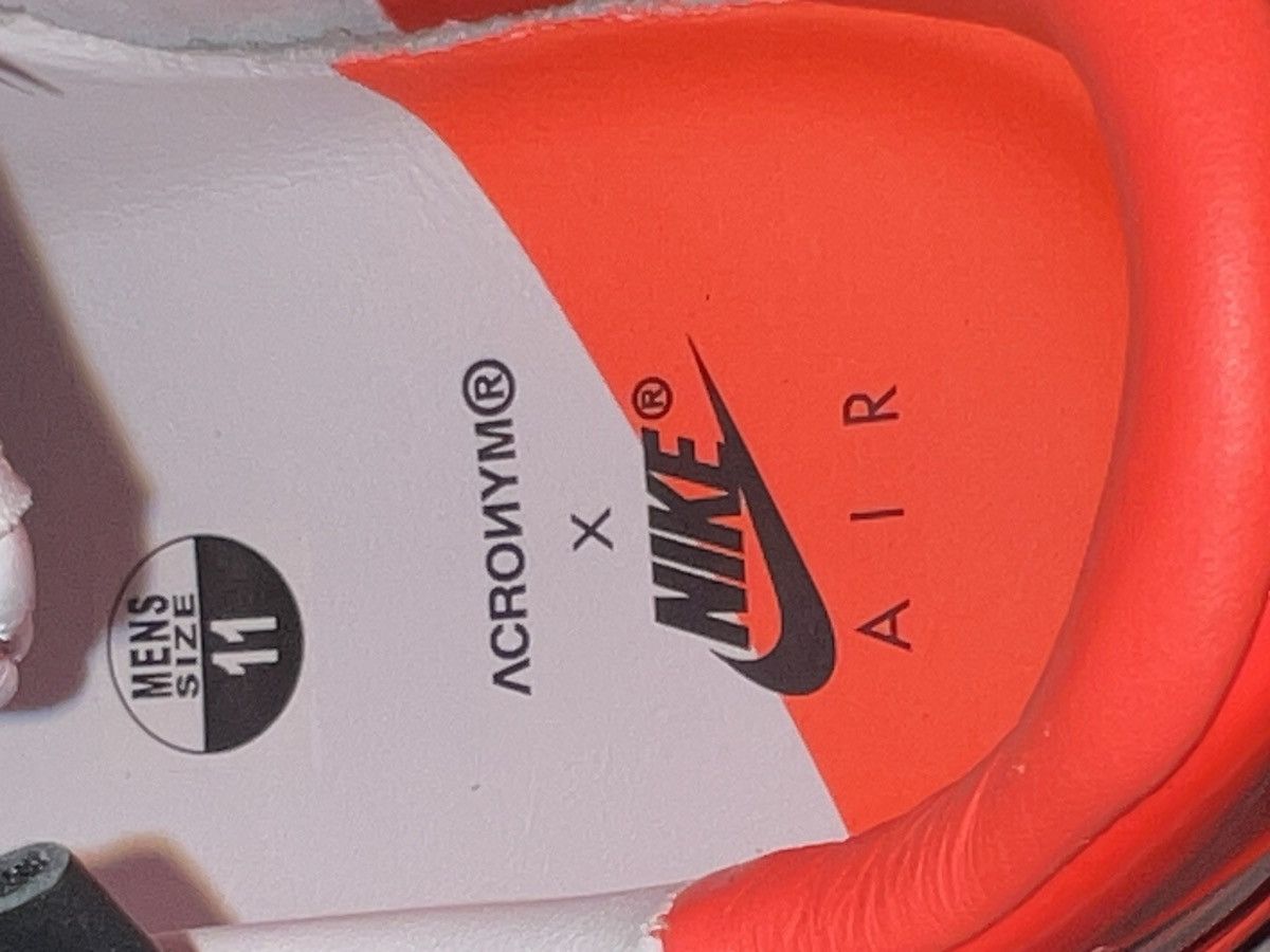 Acronym × Nike Nike Lunar Force 1 SP - DS! NEW - White/Bright Crimson Size US 11 / EU 44 - 10 Thumbnail