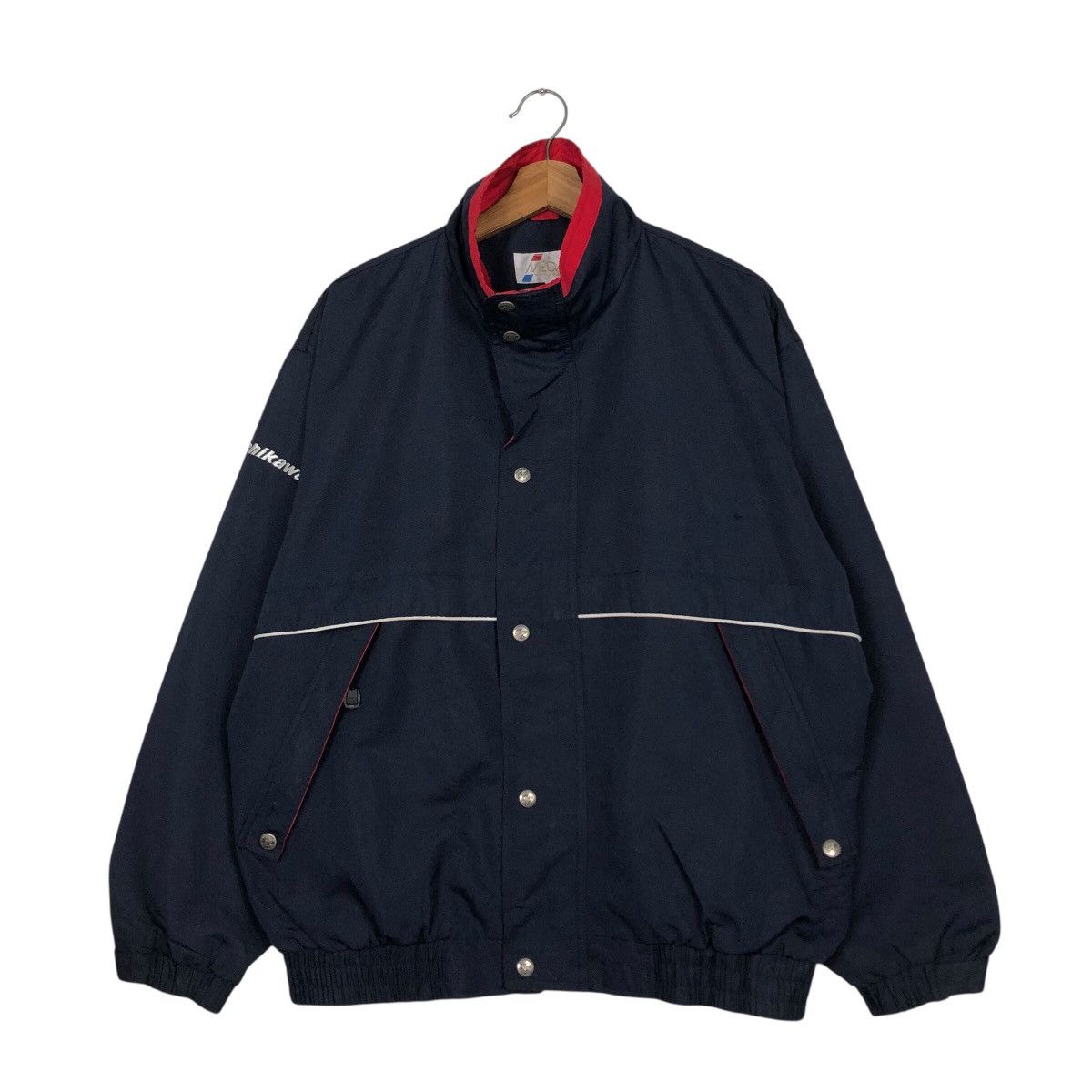 Vintage 📌Vintage Grand Prix 02 Bomber Jacket Racing Style Big Logo Size US L / EU 52-54 / 3 - 2 Thumbnail