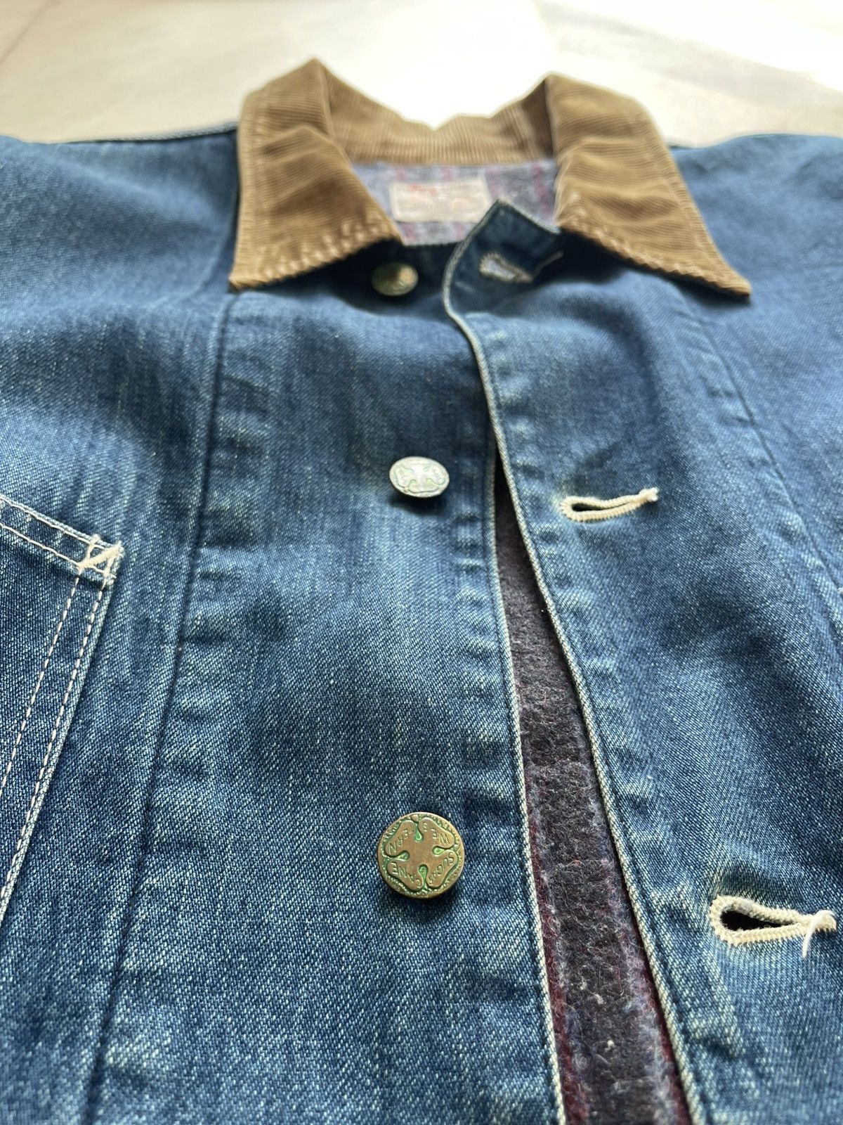 Sugar Cane × Toyo Enterprises 90s Sugar Cane Sanforized Chore Jacket Size US XL / EU 56 / 4 - 10 Thumbnail