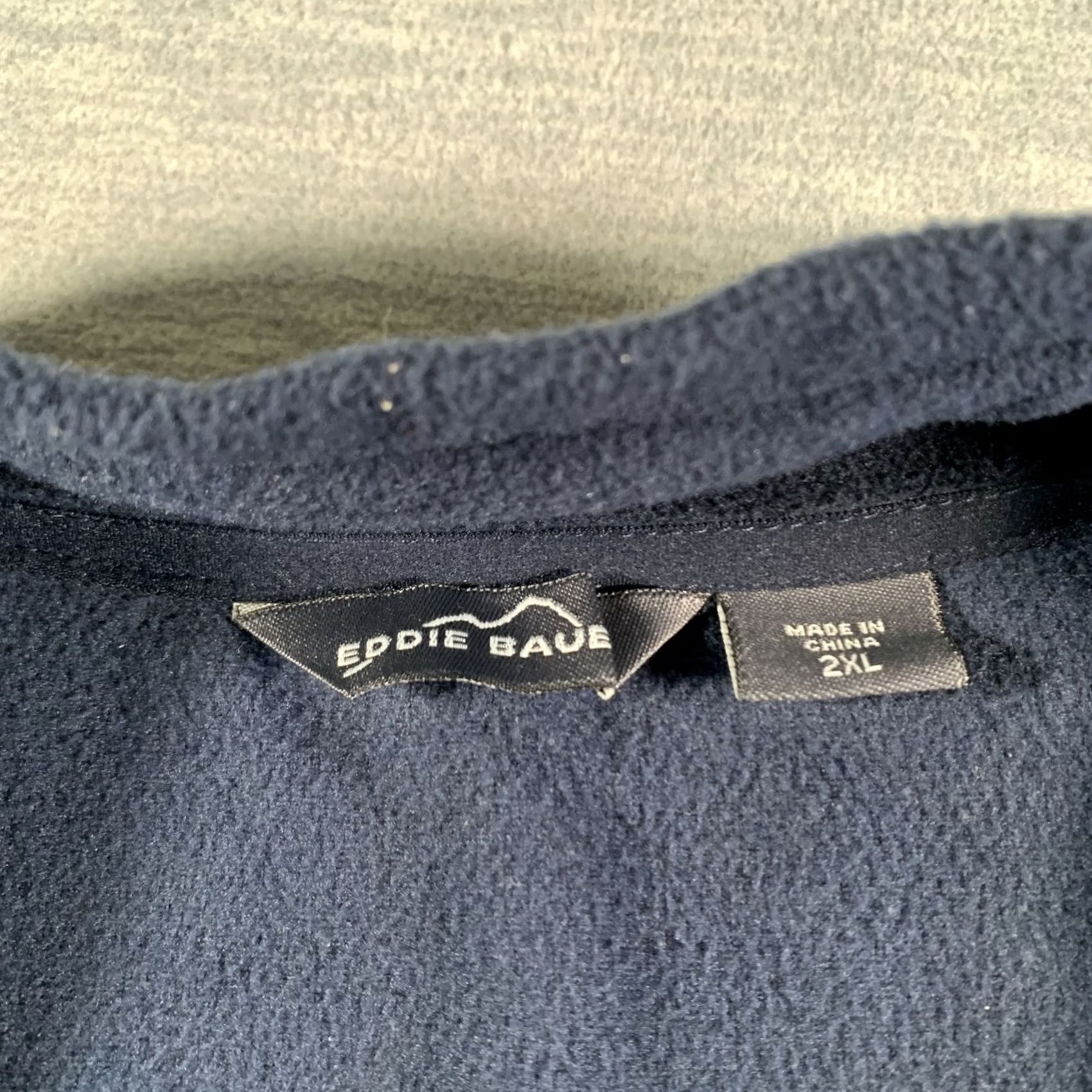 Eddie Bauer Eddie Bauer Navy Blue Microfleece Full Zip SDRM BUMBLE Embroidered Jacket Size US XXL / EU 58 / 5 - 7 Thumbnail