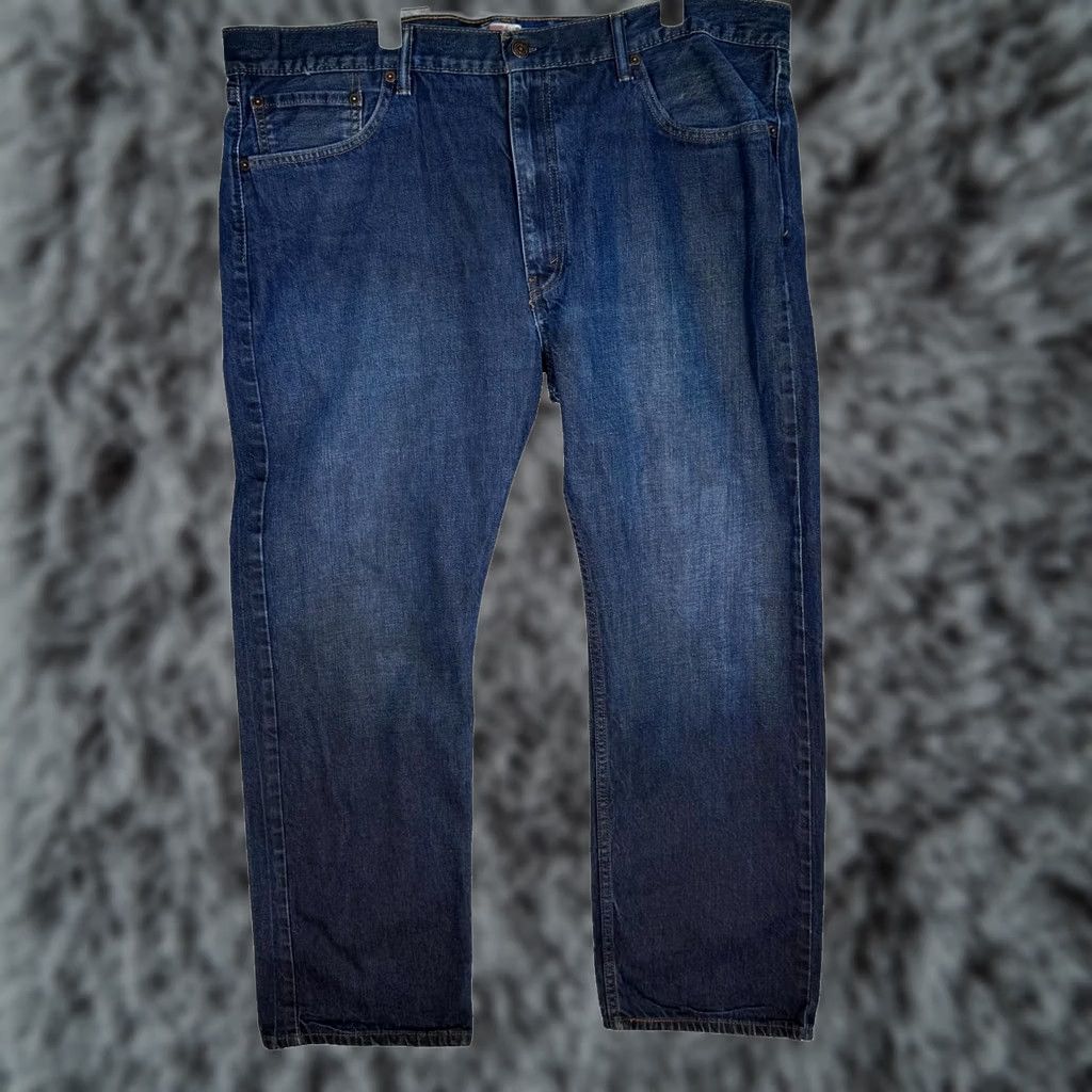 Levi's Levi's 505 Jeans Mens 40x30 Blue Denim Straight Regular Fit Workwear Jeans Size US 40 / EU 56 - 1 Thumbnail