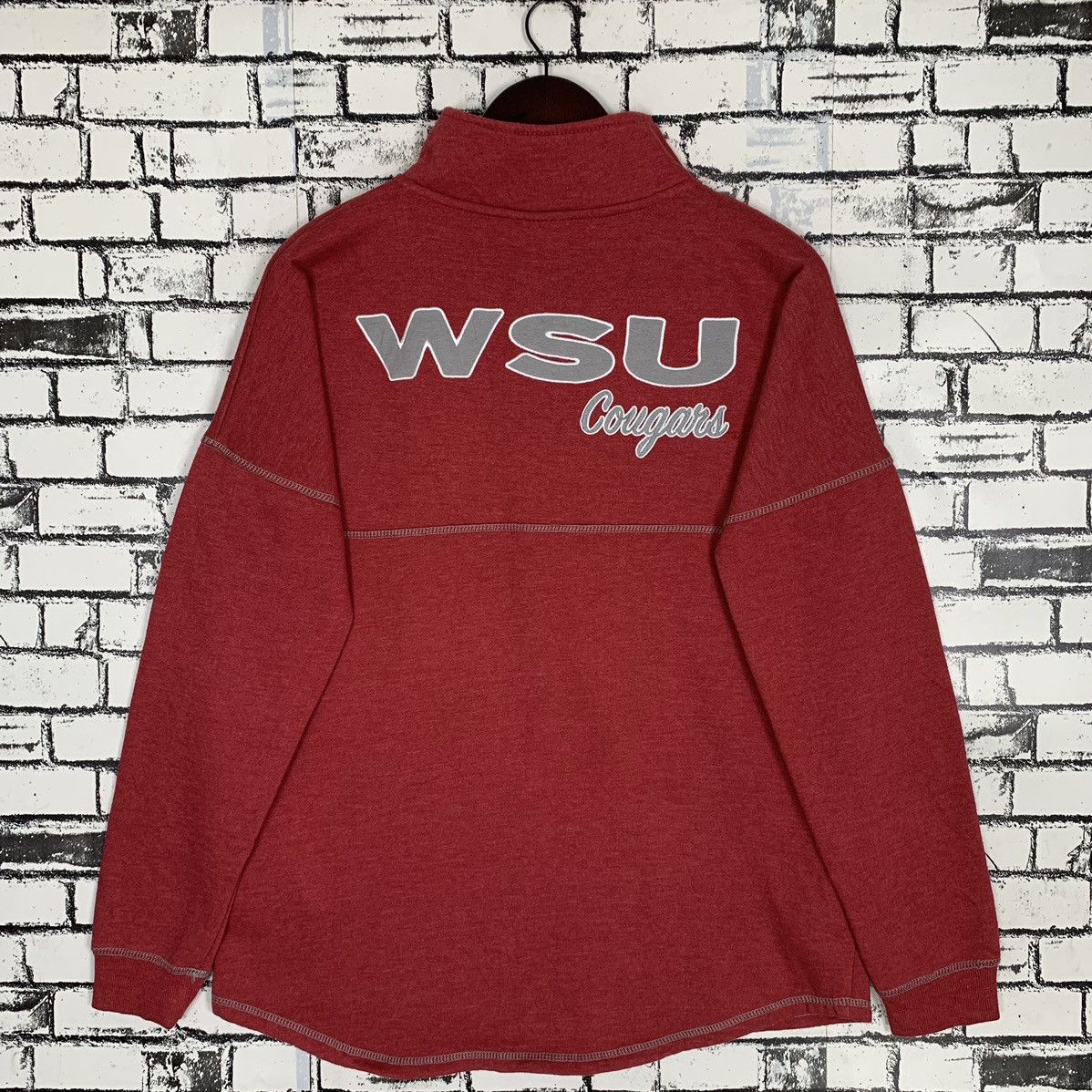 Vintage Washington State University Cougars Small Logo Half Zip Size US L / EU 52-54 / 3 - 8 Thumbnail