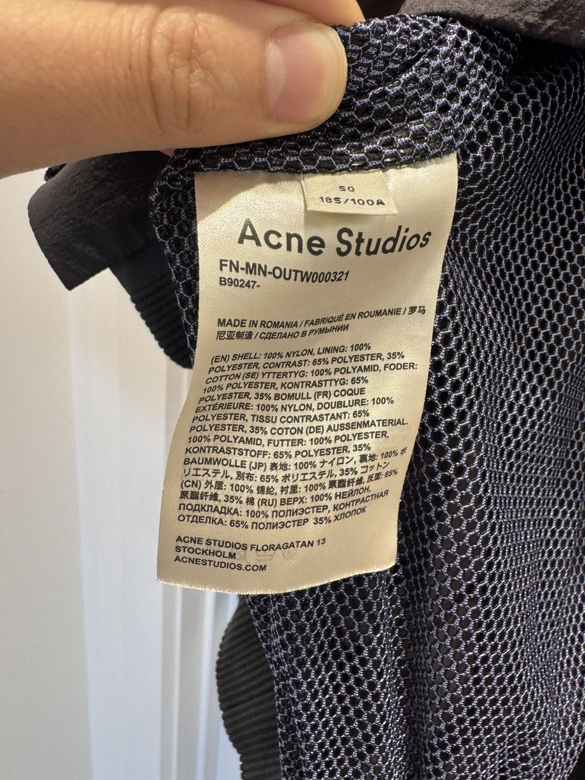 Acne Studios Acne Studious Nylon High Neck Sweater Size US M / EU 48-50 / 2 - 6 Thumbnail