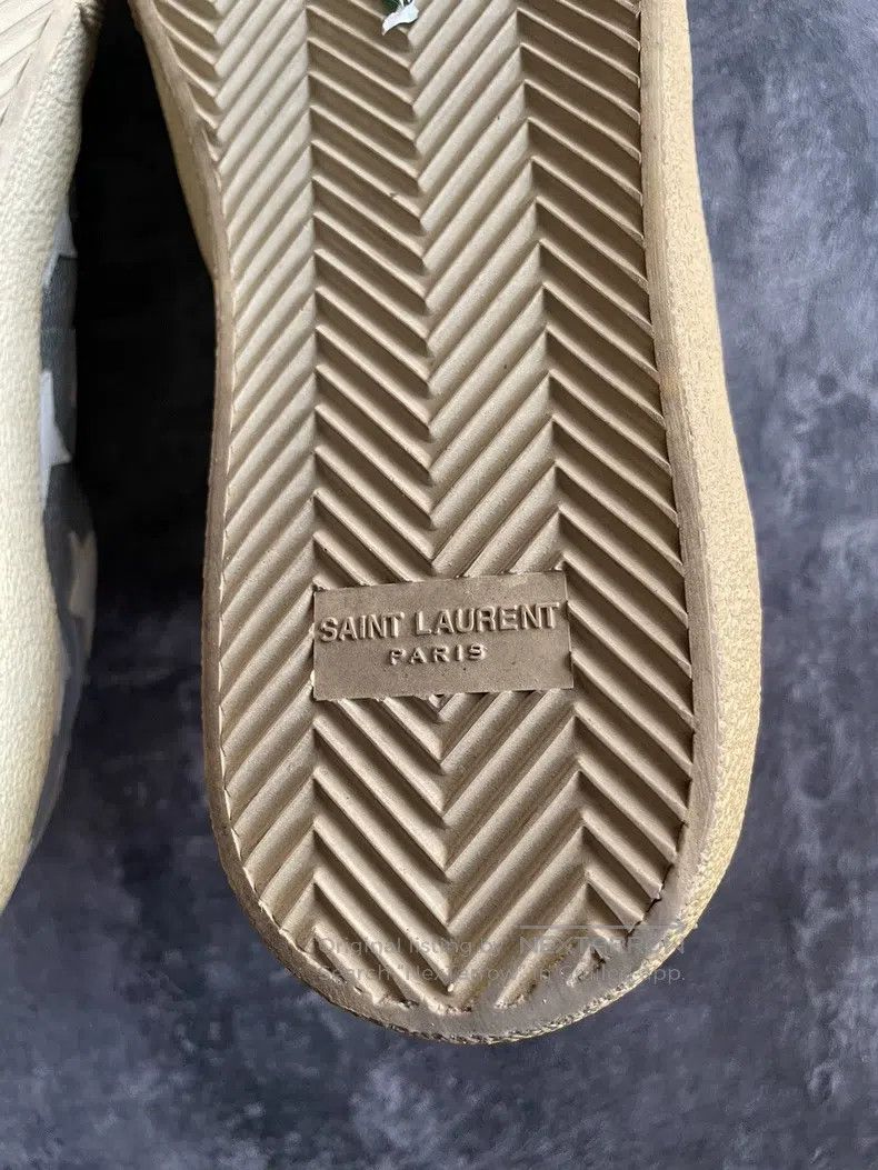Saint Laurent Paris Saint Laurent Paris Silver Star Canvas Sneakers Size US 9 / EU 42 - 8 Thumbnail