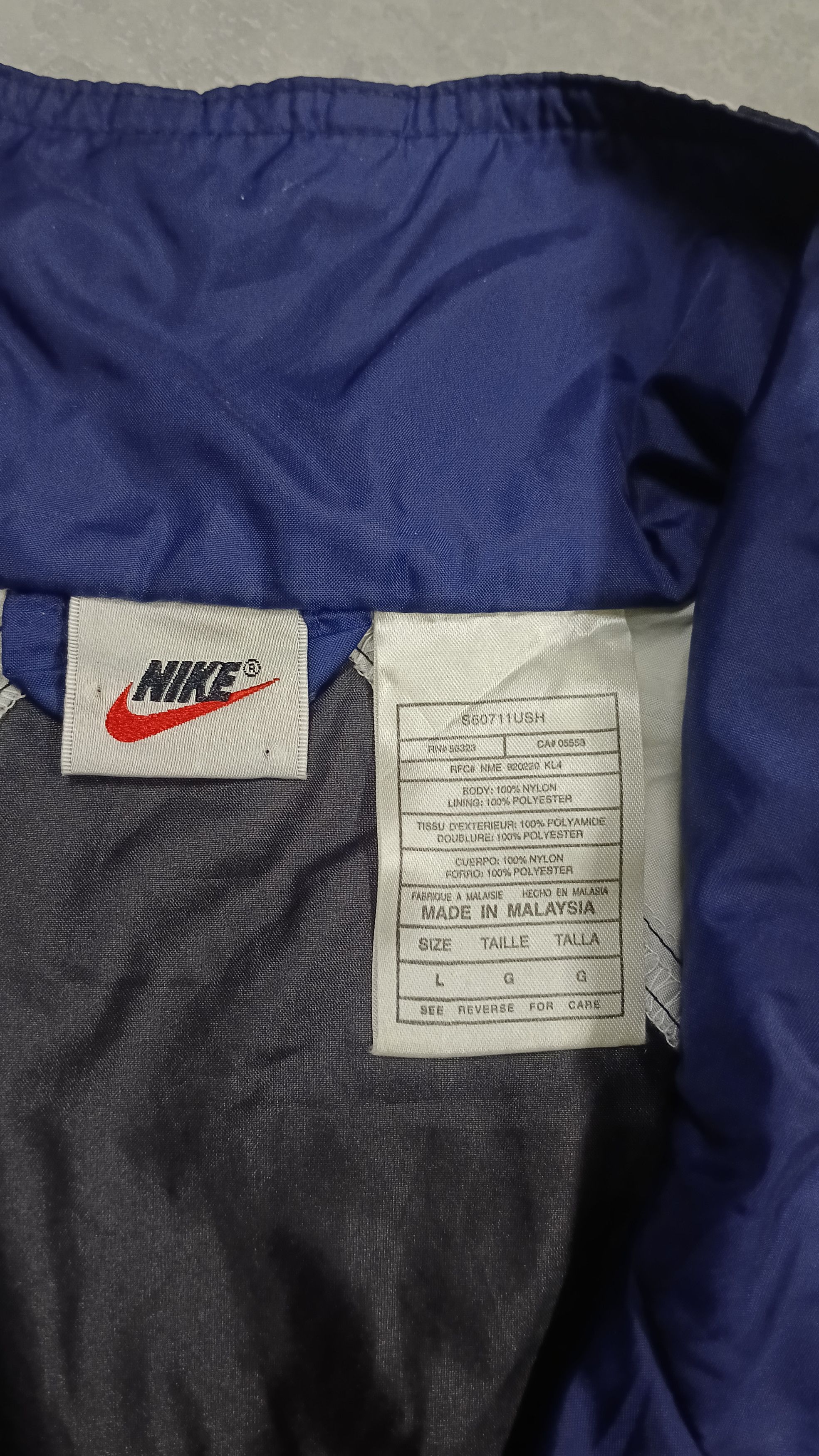Nike × Vintage 🔥 Vintage Nike Halfzipper Centre Logo Windbreaker Size US L / EU 52-54 / 3 - 8 Thumbnail
