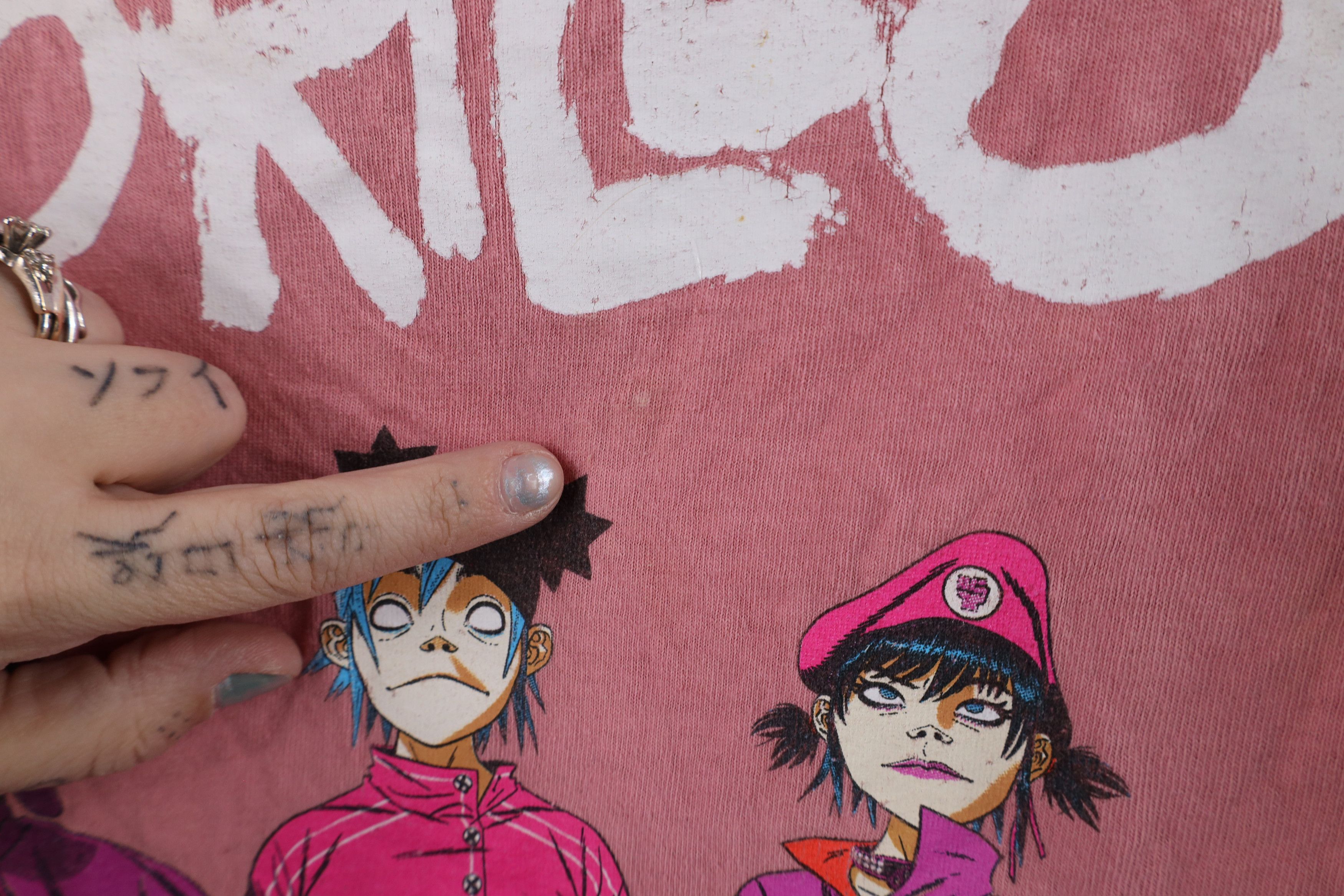 Vintage Vintage Spell Out Gorillaz Band Short Sleeve T-Shirt Size US XXL / EU 58 / 5 - 9 Thumbnail