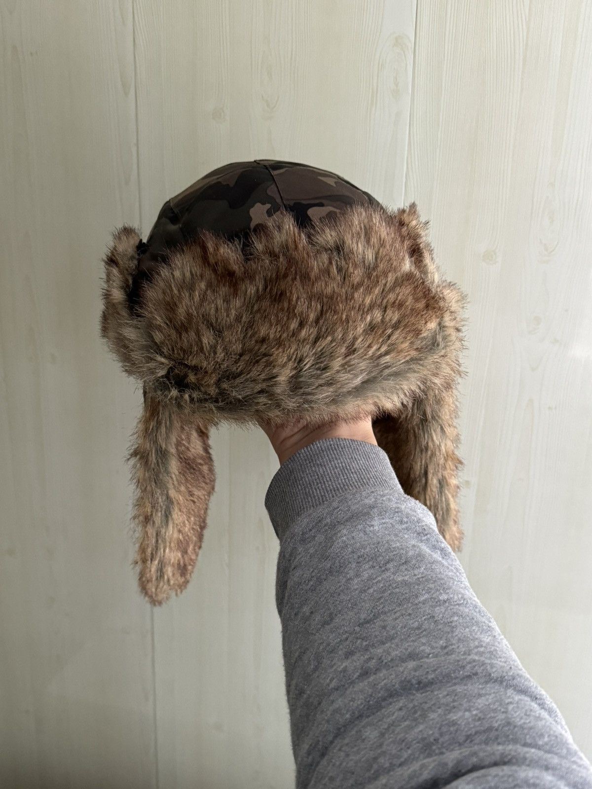 Japanese Brand × Vintage Vintage Y2K fuzzy fur ushanka hat punk Japanese mohair Size ONE SIZE - 3 Thumbnail