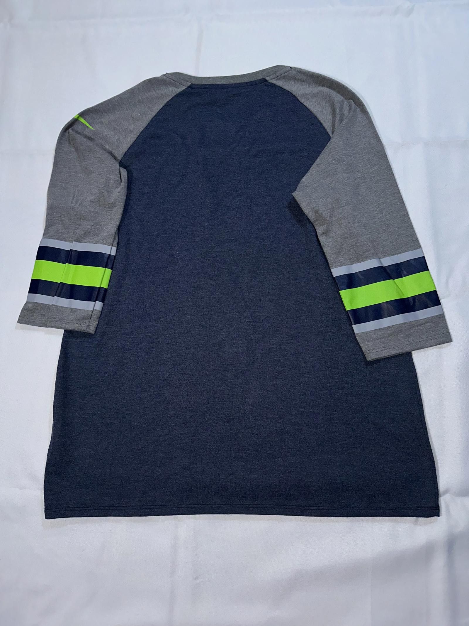 Nike Nike Women’s NFL Seattle Seahawks Raglan 3/4 Sleeve Shirt Size L / US 10 / IT 46 - 5 Thumbnail