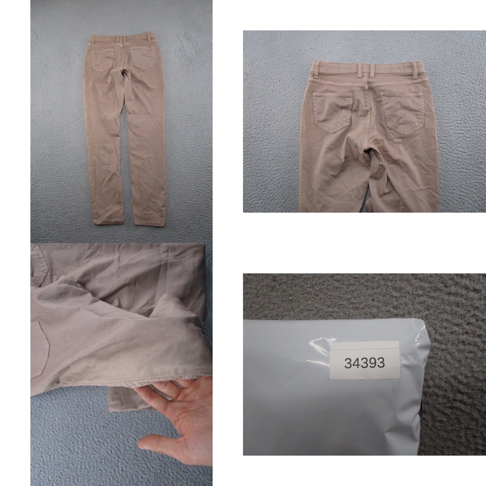 Denime Easel Jeans Skinny Fit Denim Beige Size M Womens Stretch 5-Pocket Design Vintage No Size 32" / US 10 / IT 46 - 9 Thumbnail