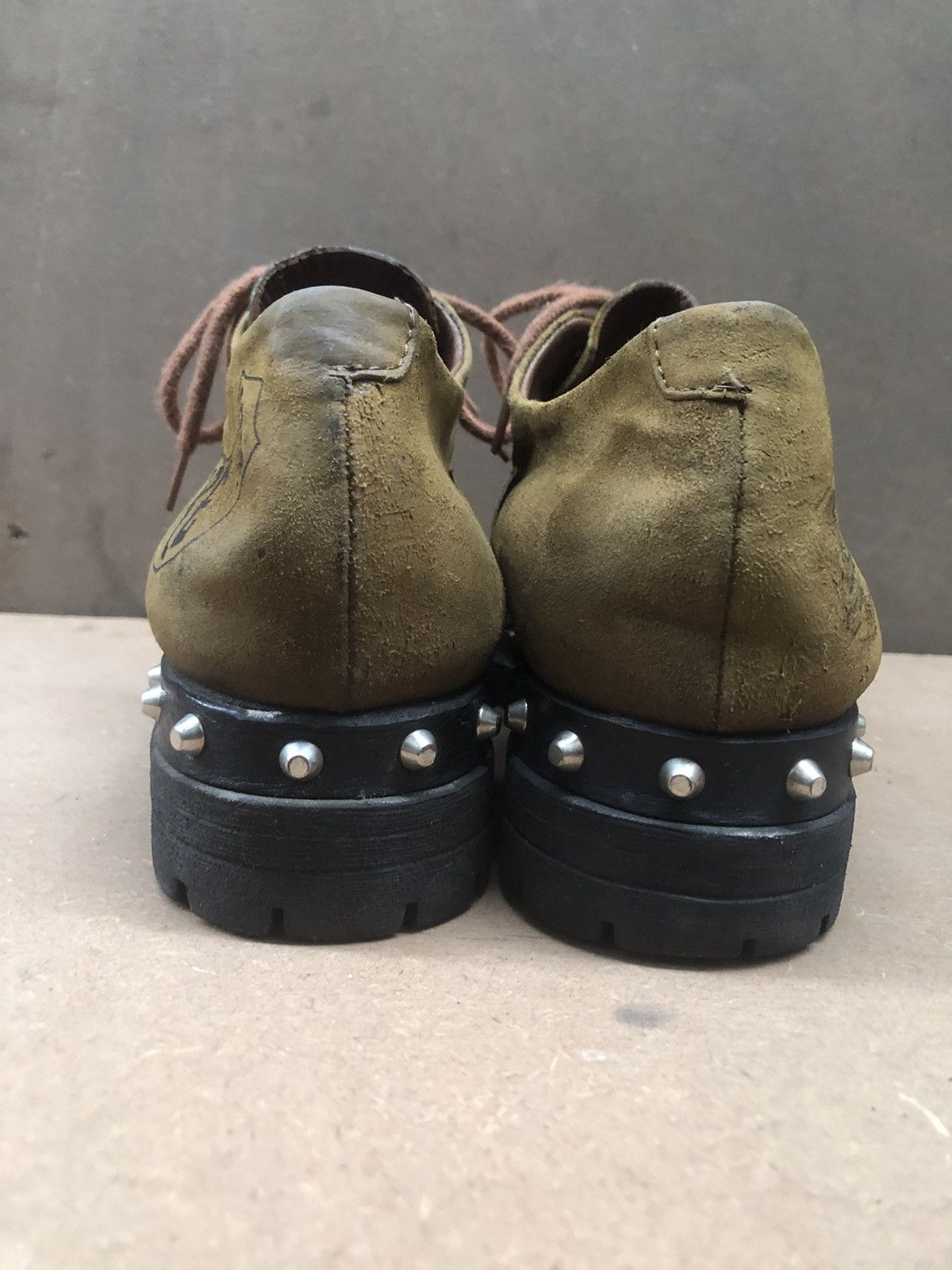 A.S.98 A.S 98 Brown Leather Men’s studded Casual Shoes Size 42 Size US 8 / EU 41 - 7 Thumbnail