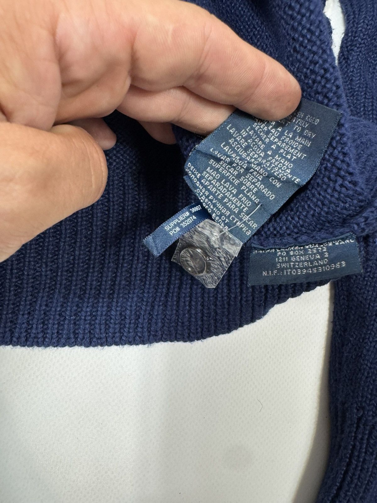 Polo Ralph Lauren Vintage Polo Ralph Lauren Basic Blue Knit Sweater Size US L / EU 52-54 / 3 - 5 Thumbnail