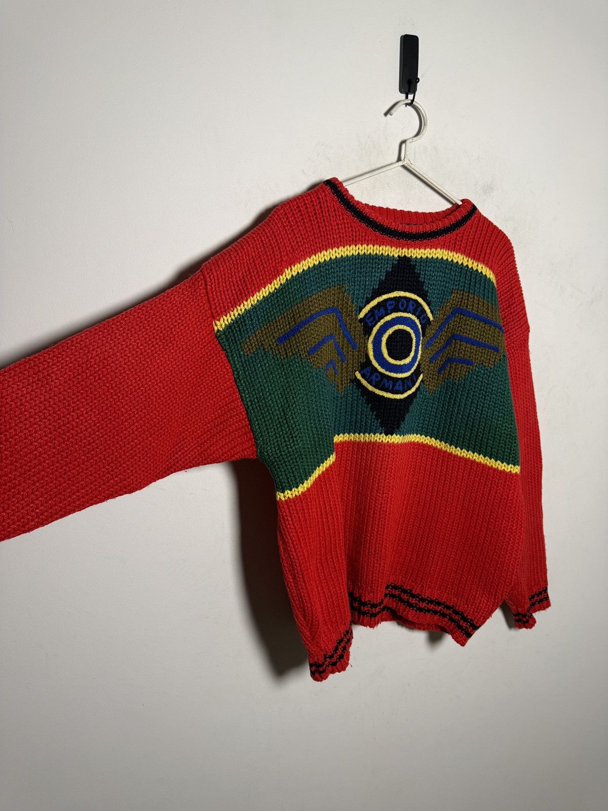 Giorgio Armani Vintage Emporio Armani chunky knit sweater Size US L / EU 52-54 / 3 - 4 Thumbnail