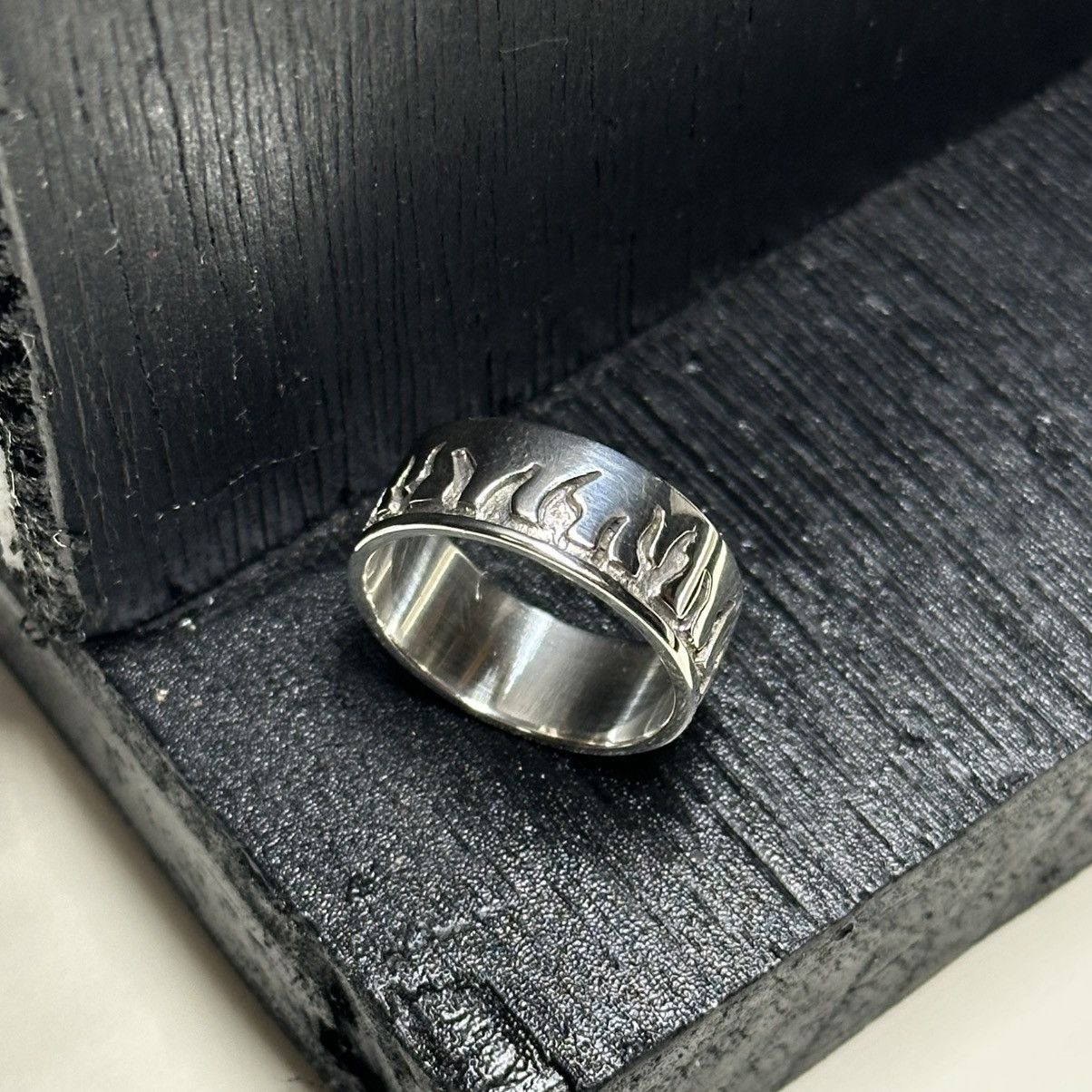 Sterling Silver Sterling Silver Flame Ring Size ONE SIZE - 2 Thumbnail