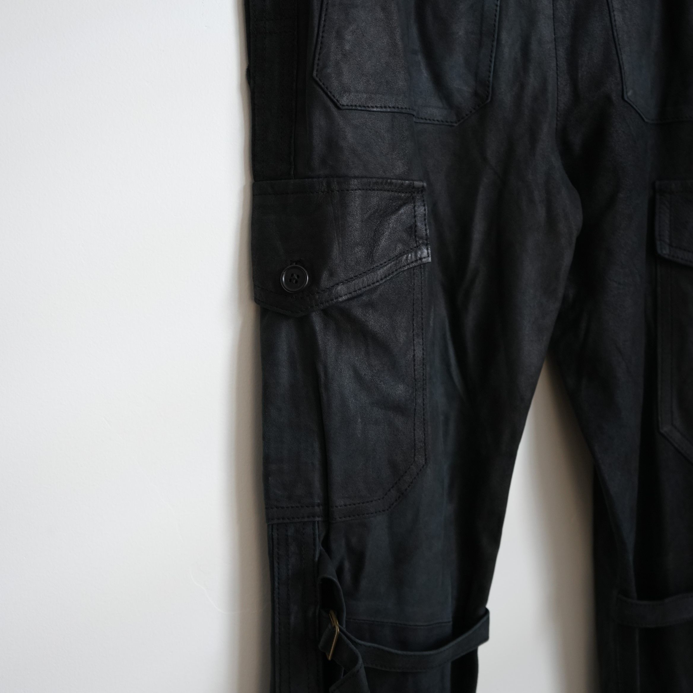 Ann Demeulemeester Leather Bondage Pants Size US 30 / EU 46 - 4 Thumbnail