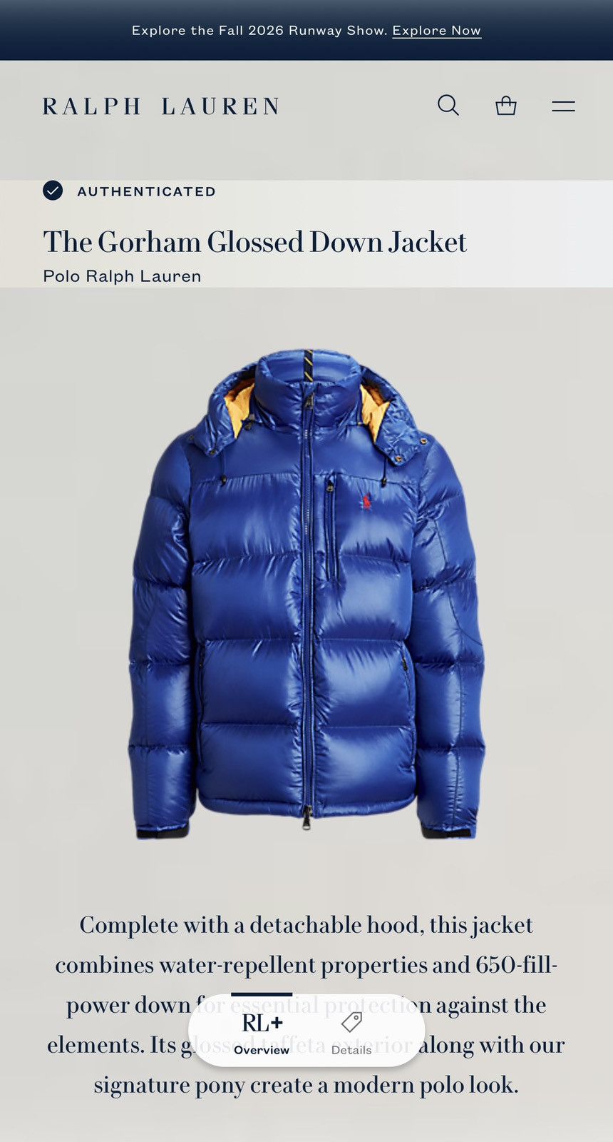 Polo Ralph Lauren Polo Ralph Lauren The Gorham Glossed Down Puffer Jacket NEW Size US M / EU 48-50 / 2 - 2 Thumbnail