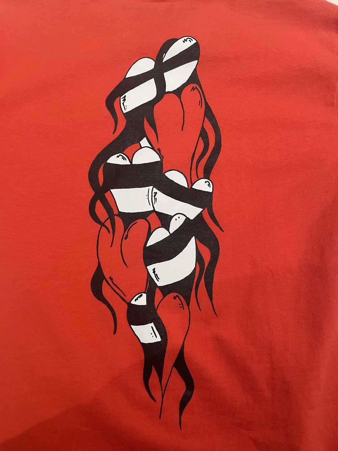 Chrome Hearts Chrome Hearts Matty Boy Red Flame Hearts Short Sleeve Tee Size US M / EU 48-50 / 2 - 9 Thumbnail