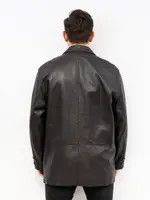 Leather × Vintage UK 42 US Leather Jacket Over Sport Coat Winter EU 52 VTG Size US L / EU 52-54 / 3 - 6 Thumbnail