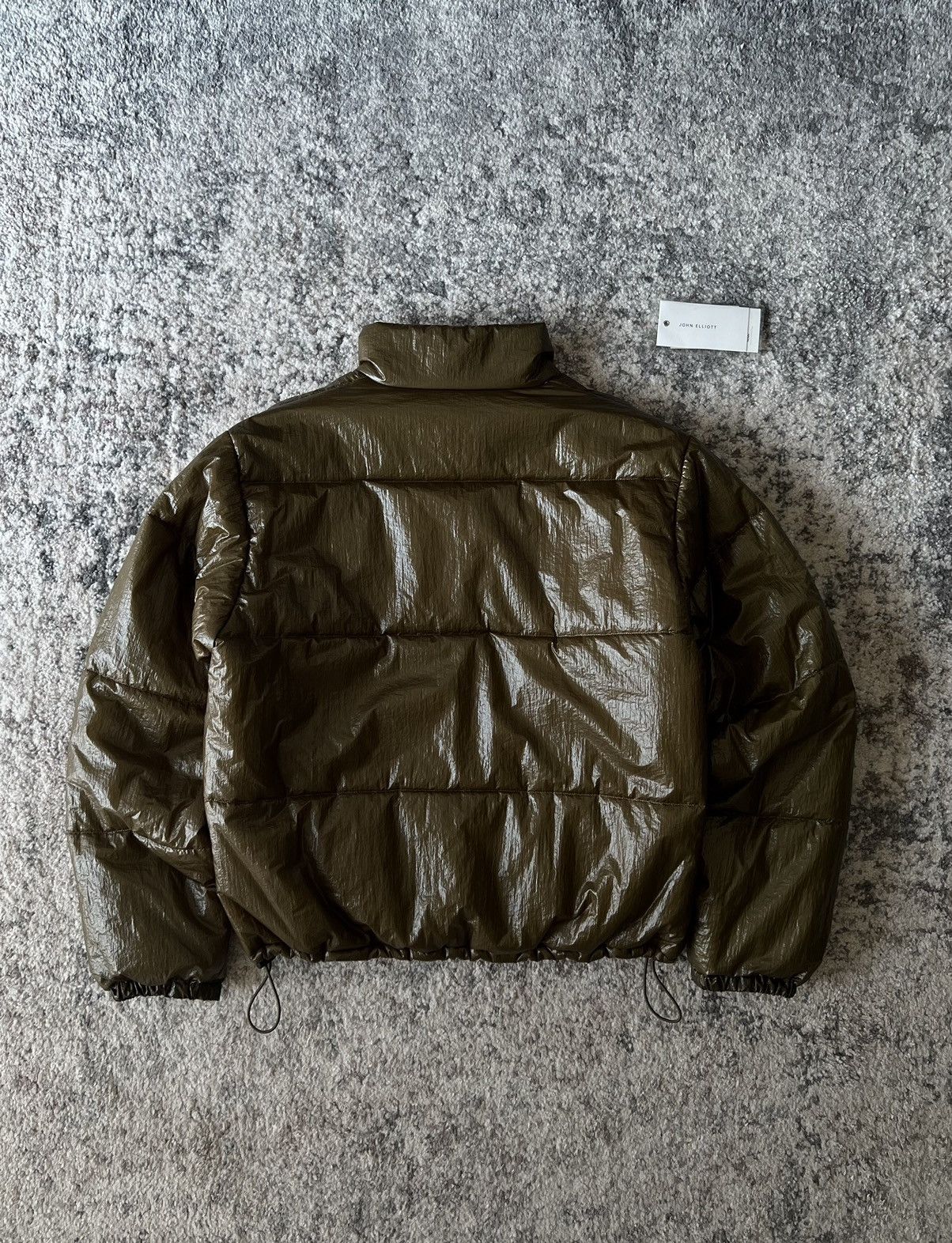 John Elliott Pico Quilted Nylon Lightweight Puffer Jacket - Olive Brown Size US L / EU 52-54 / 3 - 2 Thumbnail