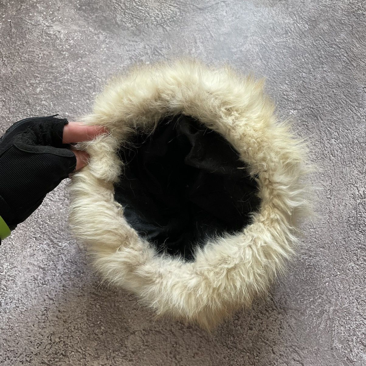 Vintage Vintage 90s Mohair Beanie Cream Grunge Alt Indie Tapered OS Size ONE SIZE - 2 Thumbnail