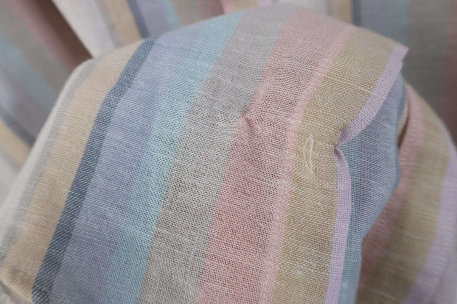 Vintage Vintage 70s Streetwear Knit Pastel Striped Button Shirt USA Size US L / EU 52-54 / 3 - 4 Thumbnail