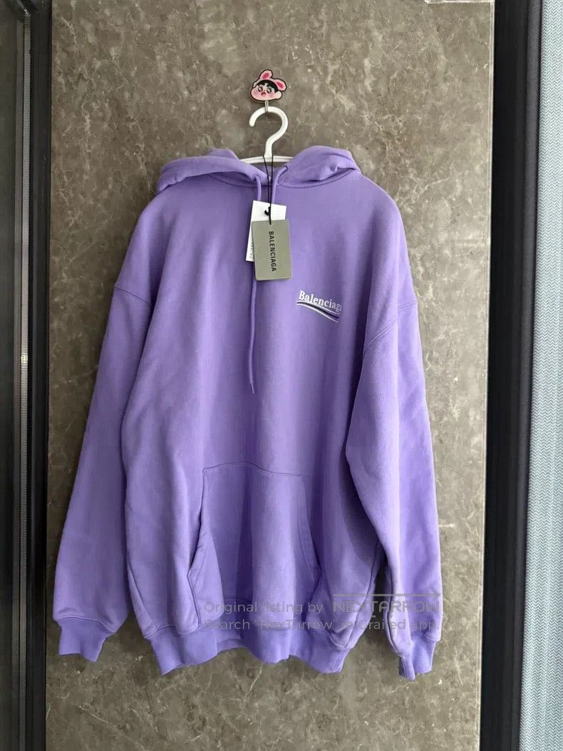 Other Balenciaga Eggplant Purple Coke Embroidered Sweatshirt Size US XS / EU 42 / 0 - 1 Thumbnail