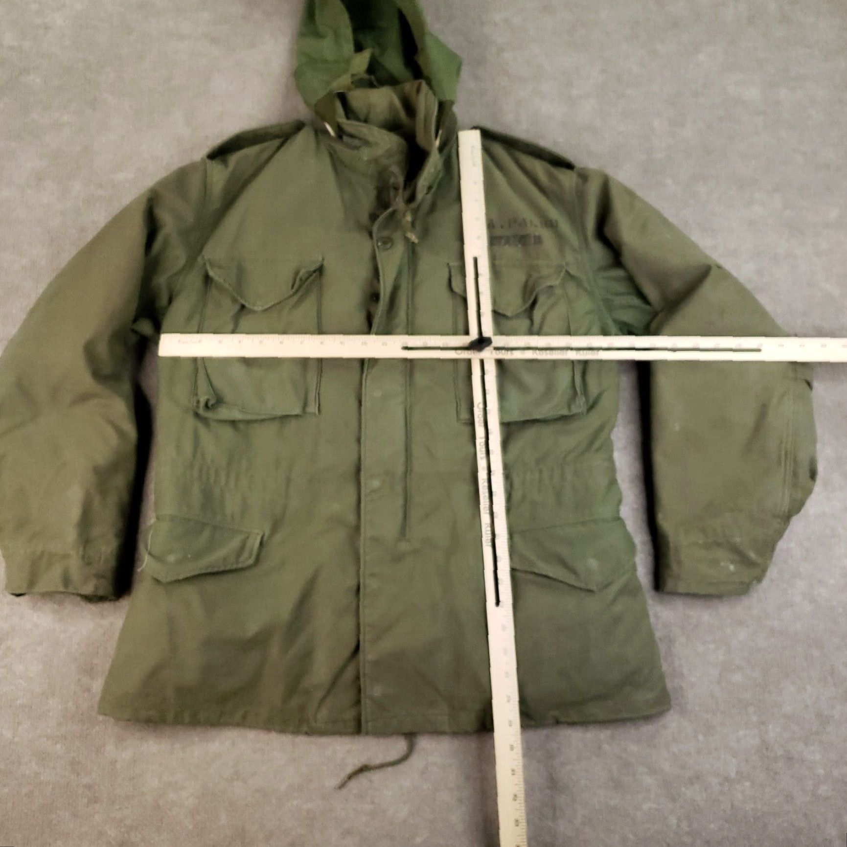 Vintage VINTAGE US Army Coat Mens M Green Military Jacket Long Zip Hooded Lined Pockets Full Zip OG-107 Seasonal Fall Winter Spring 90s? Size US M / EU 48-50 / 2 - 2 Thumbnail
