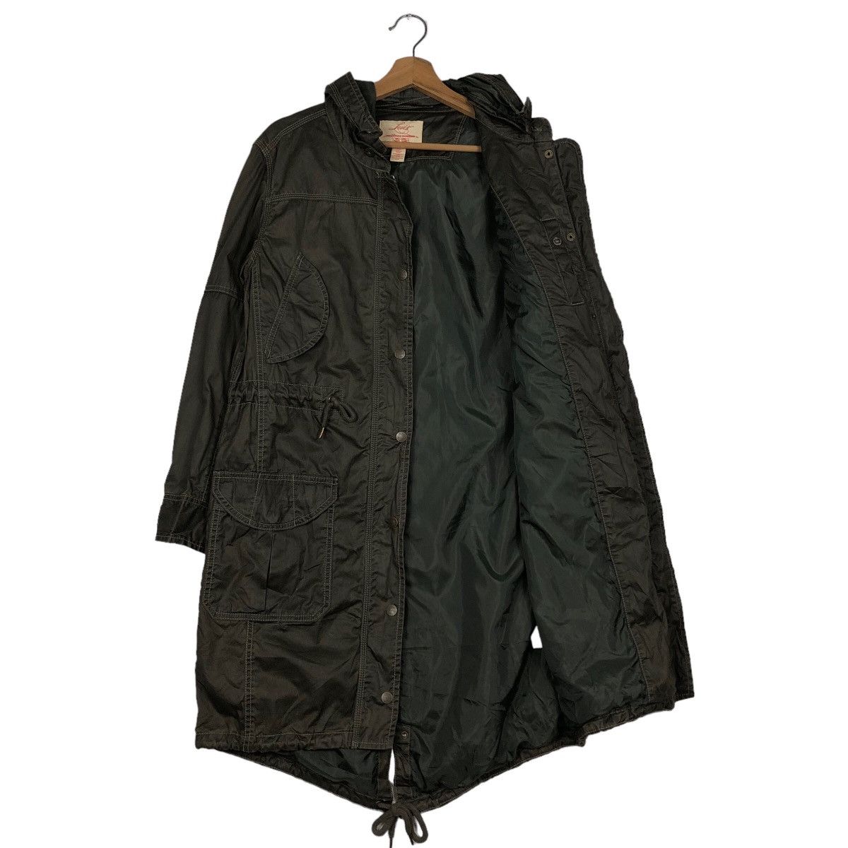 Japanese Brand 🔥Vintage Wax Fish Tail Parka Jacket Levi’s Biker Parachute Size US S / EU 44-46 / 1 - 11 Thumbnail