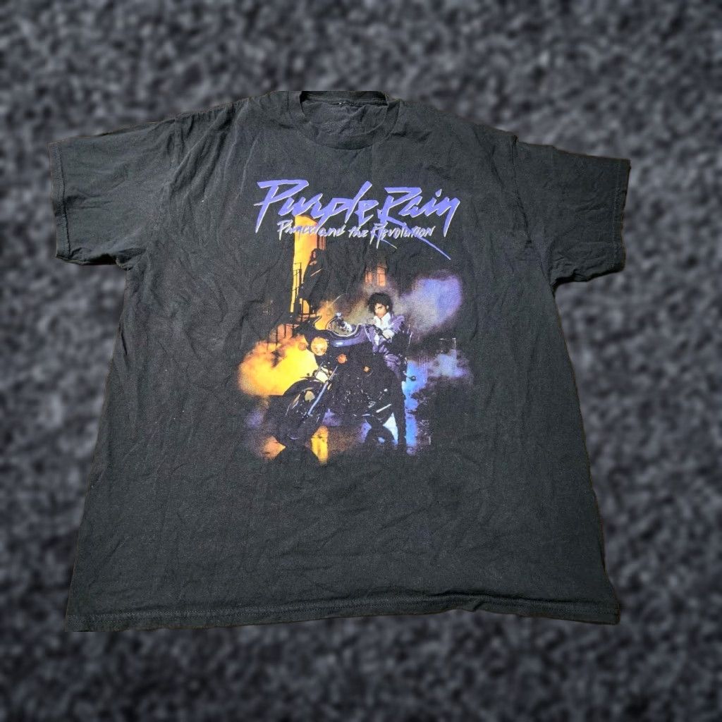 Prince Prince Licensed T-Shirt - Band Tee - Mens XL - Black - Short Sleeve Crew Neck - Cotton - 80s/90s Theme Size US XL / EU 56 / 4 - 1 Thumbnail